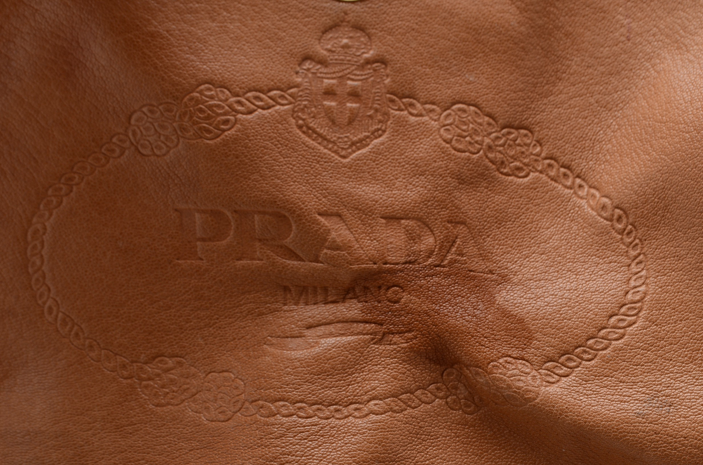 Prada Canvas and Tweed Shoulder Bag