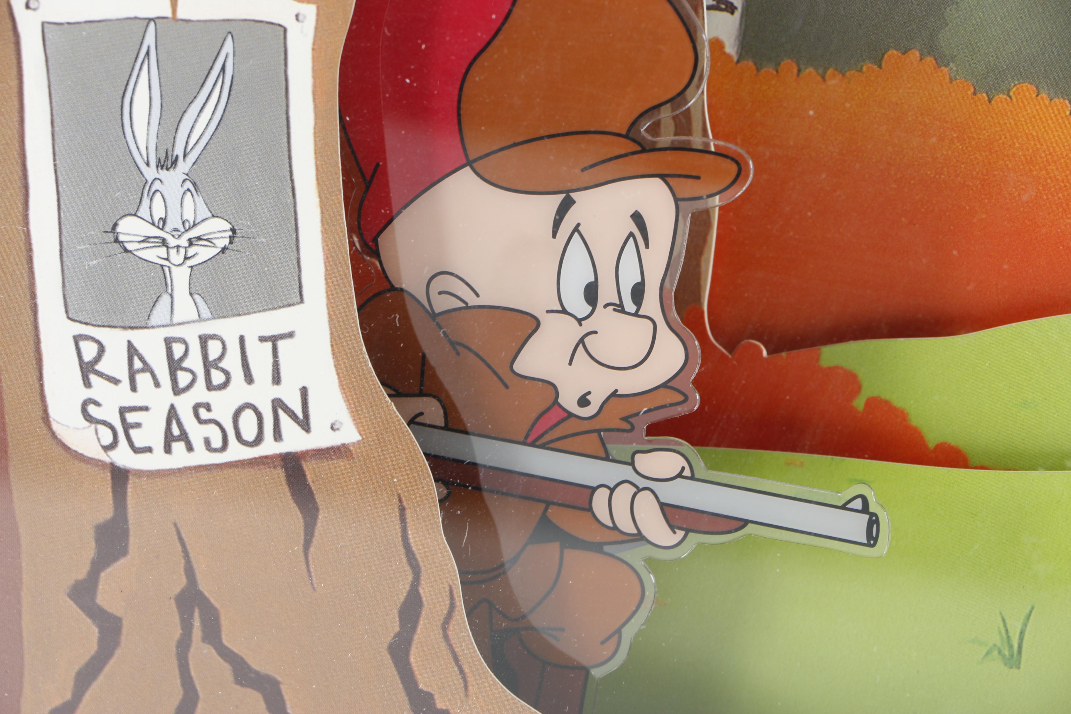 Animated Animations Layered Offset Lithograph "A Classic Confrontation"