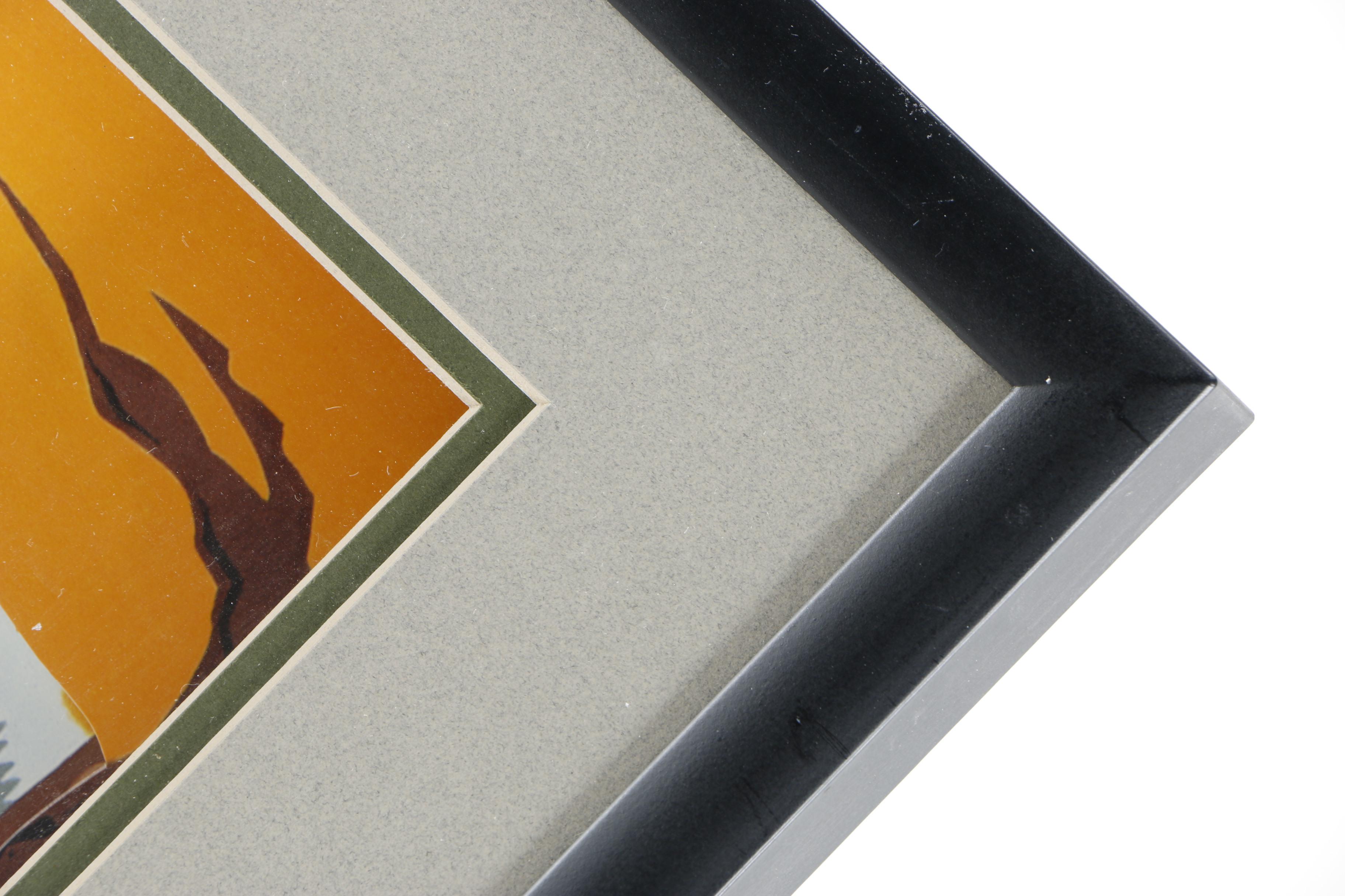 Animated Animations Layered Offset Lithograph "A Classic Confrontation"