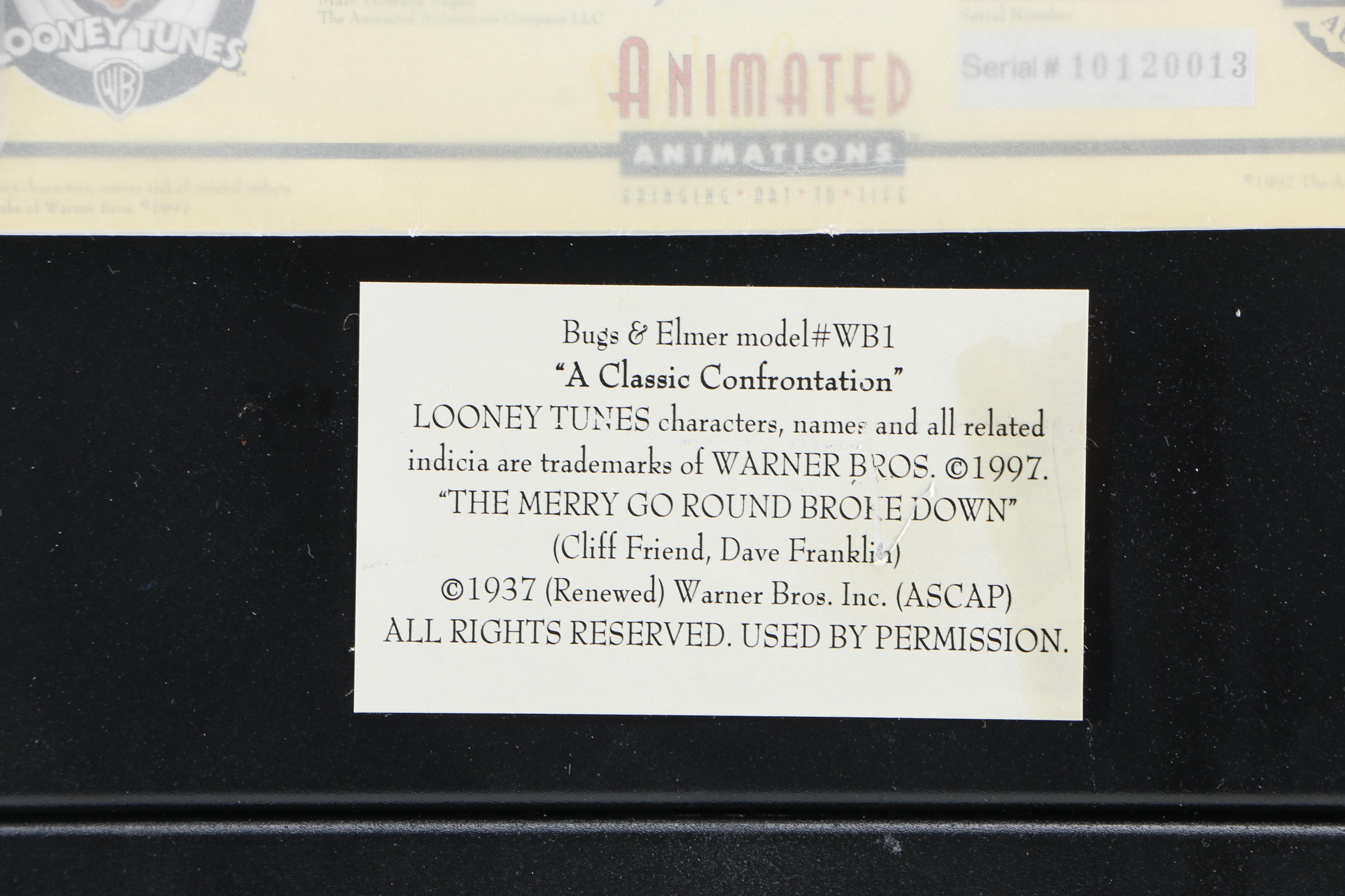 Animated Animations Layered Offset Lithograph "A Classic Confrontation"