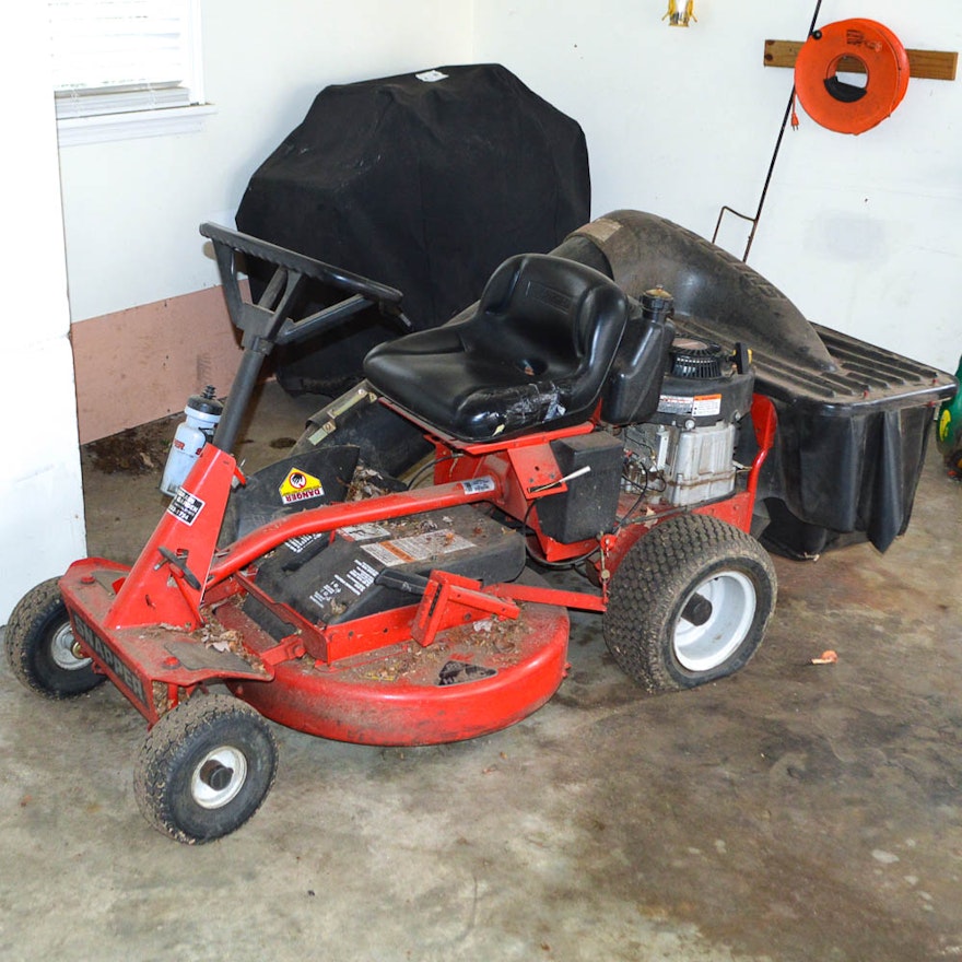 Snapper Rear Engine Riding Mower and Leaf Catcher