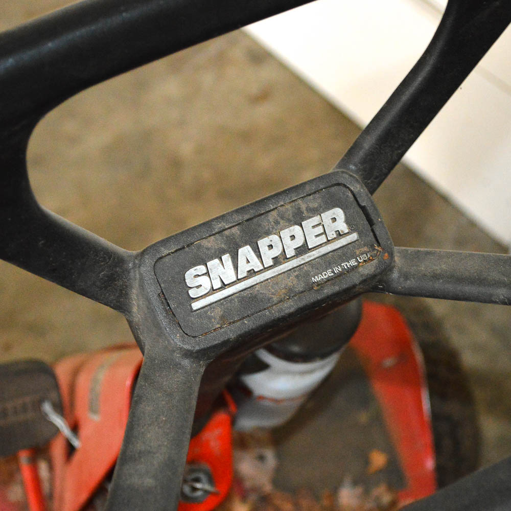 Snapper Rear Engine Riding Mower and Leaf Catcher