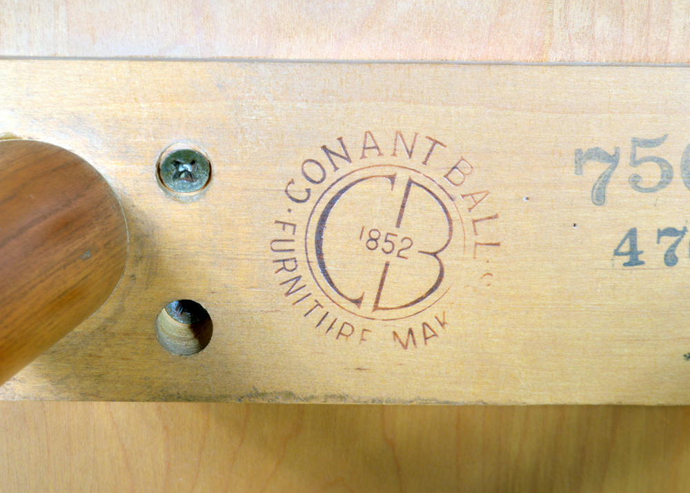 Russel Wright for Conant Ball Mid Century Modern Birch Desk and Chair