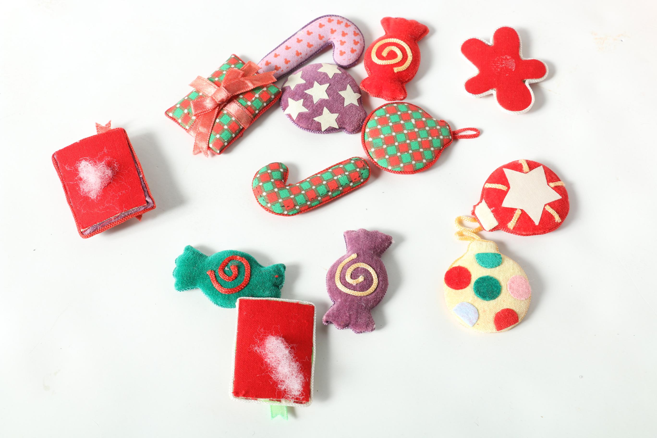 Assortment of Disney Christmas Stockings With Tree Skirts