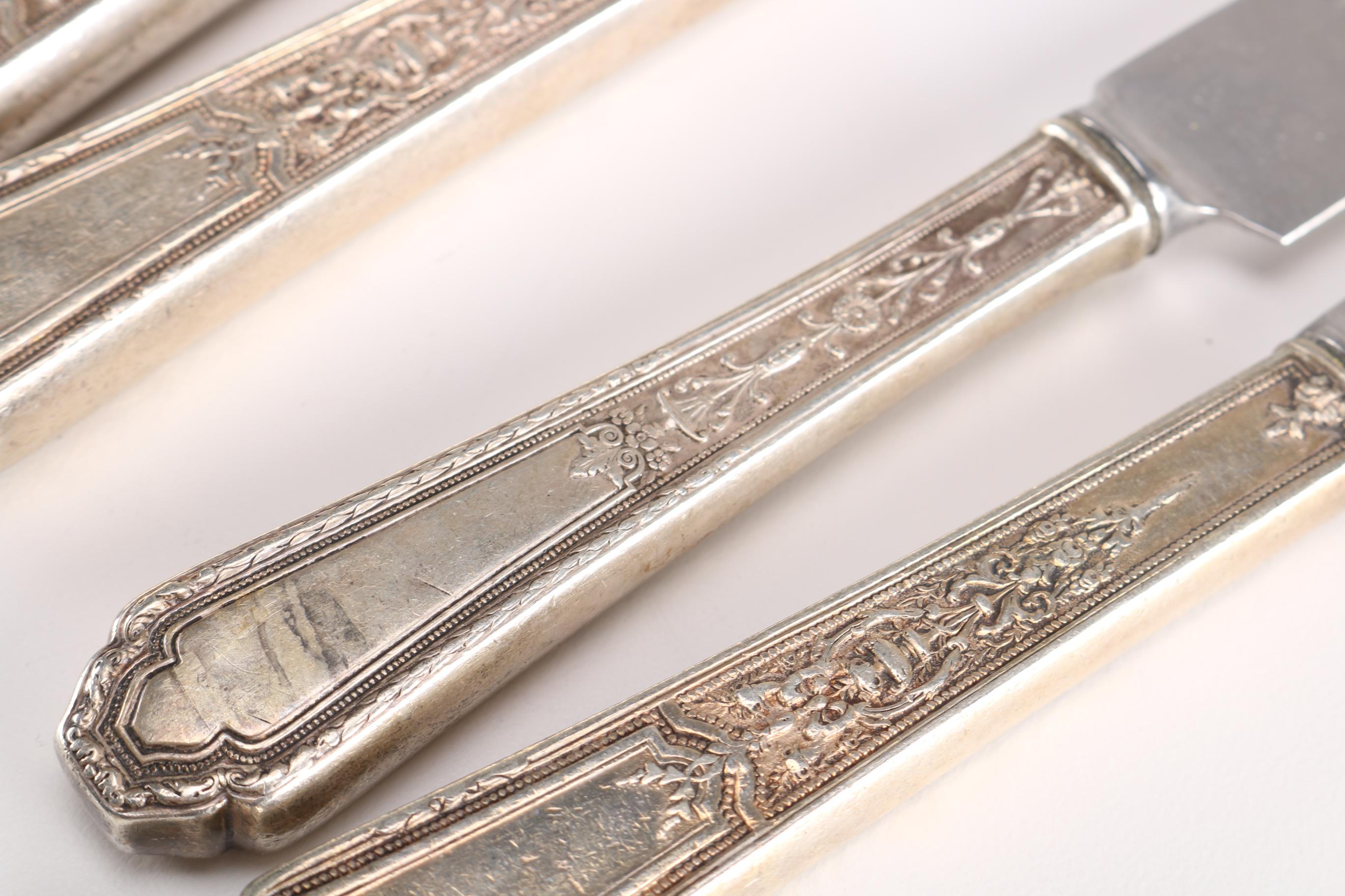 1847 Rogers Bros Silver Plate Flatware With Additional Pieces