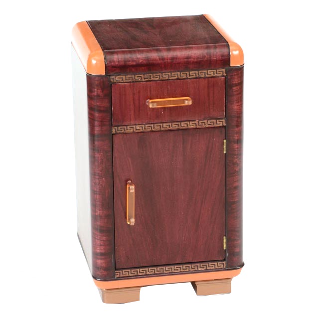 Vintage Stained Waterfall Night Stand