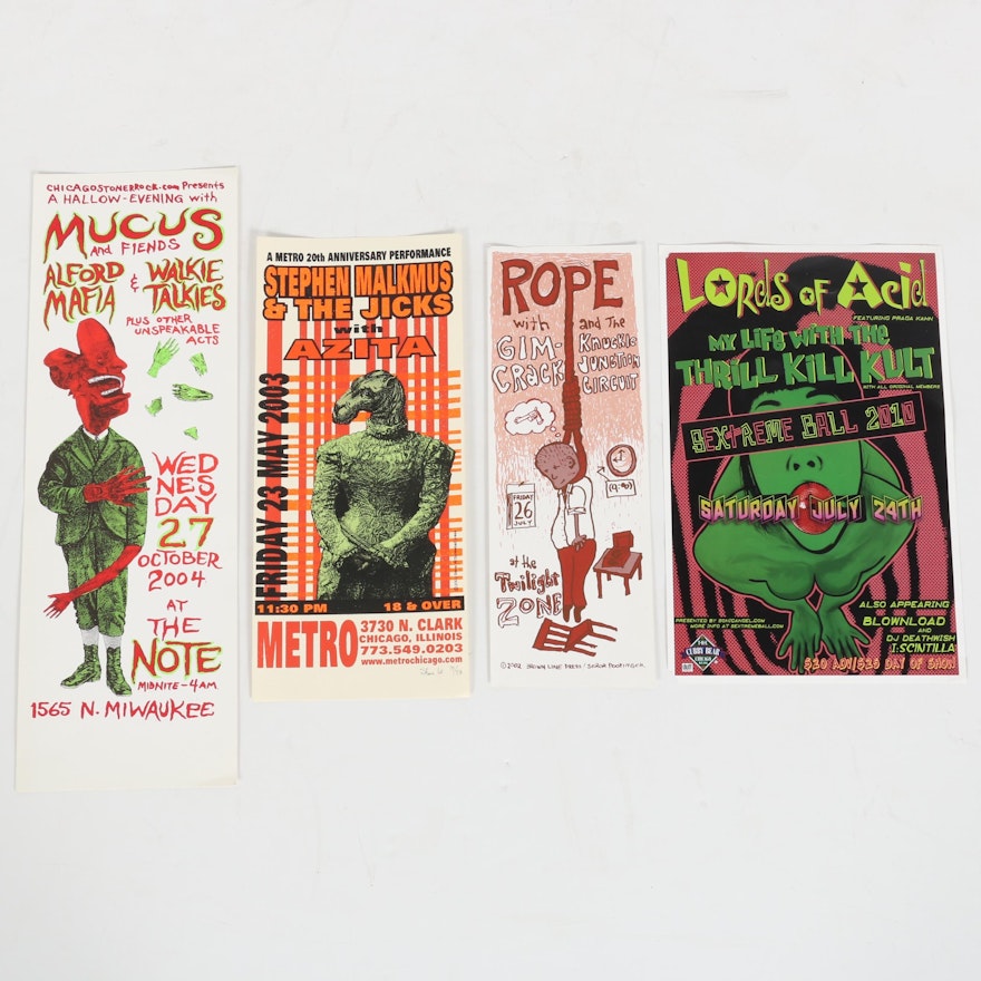 Concert Posters Featuring Lords of Acid and Stephen Malkmus