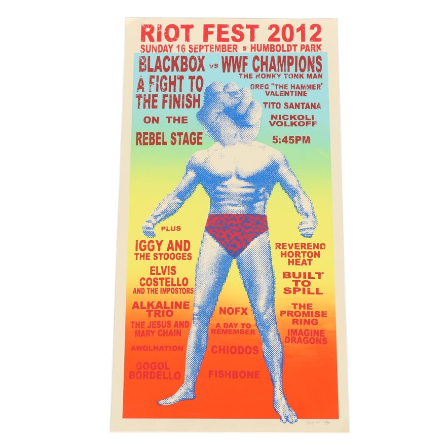 Steve Walters Limited Edition Riot Fest Chicago Concert Poster