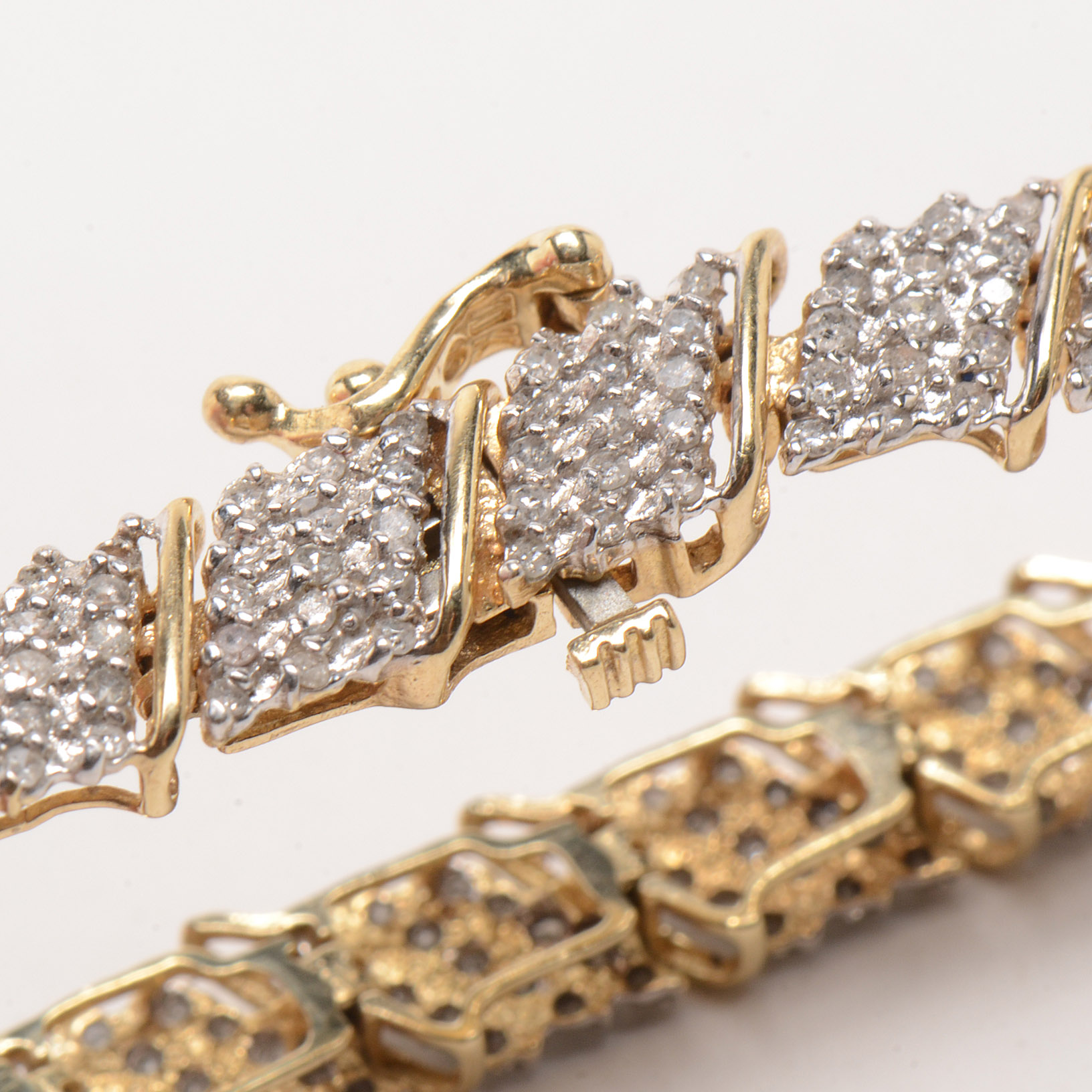 14K Yellow Gold Diamond Bracelet