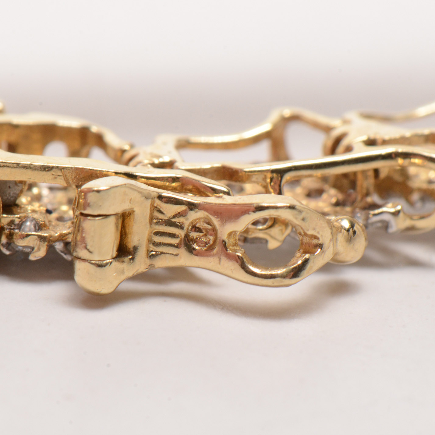 14K Yellow Gold Diamond Bracelet