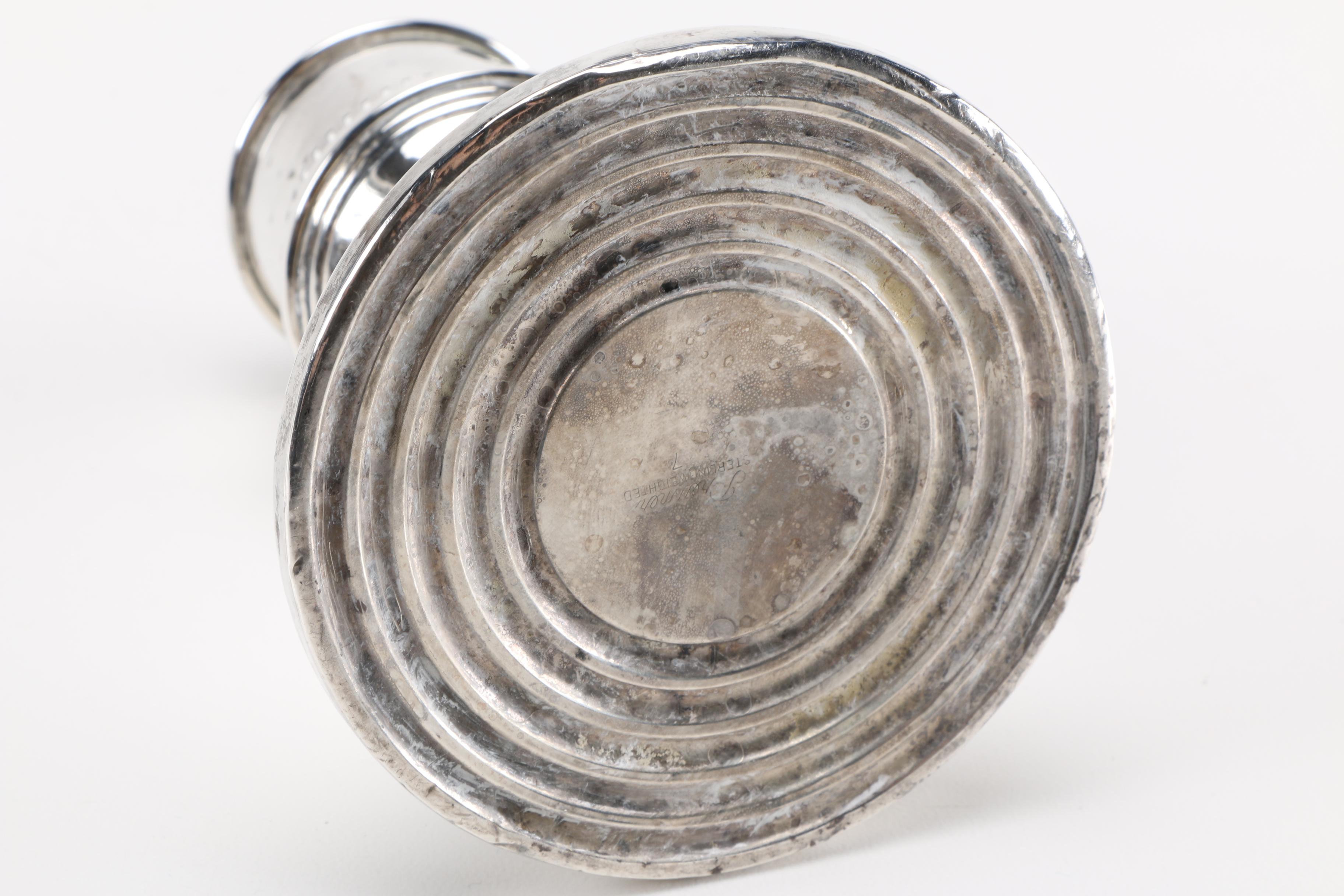 Preisner Weighted Sterling Silver Candlesticks