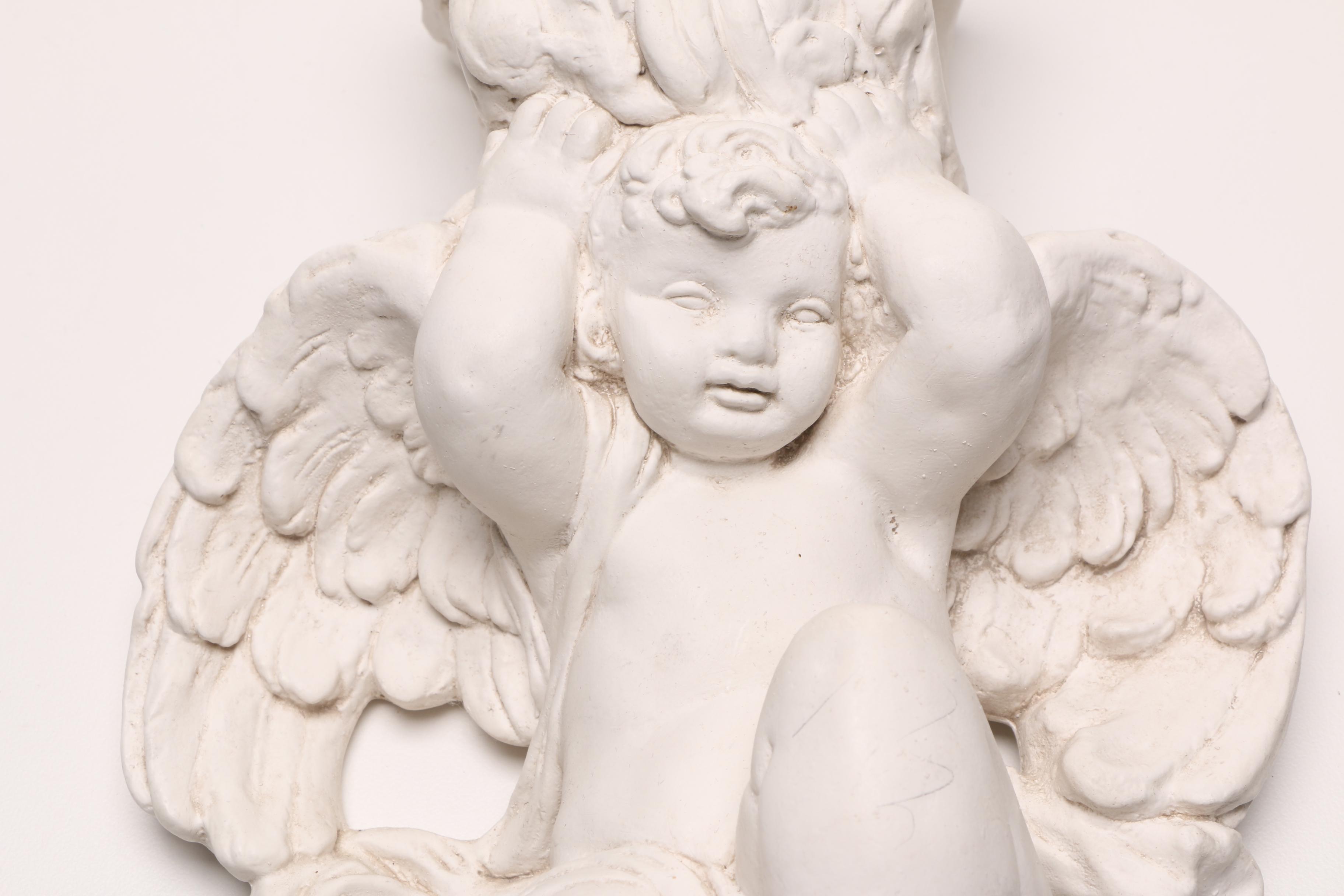 Plaster Cherub Brackets