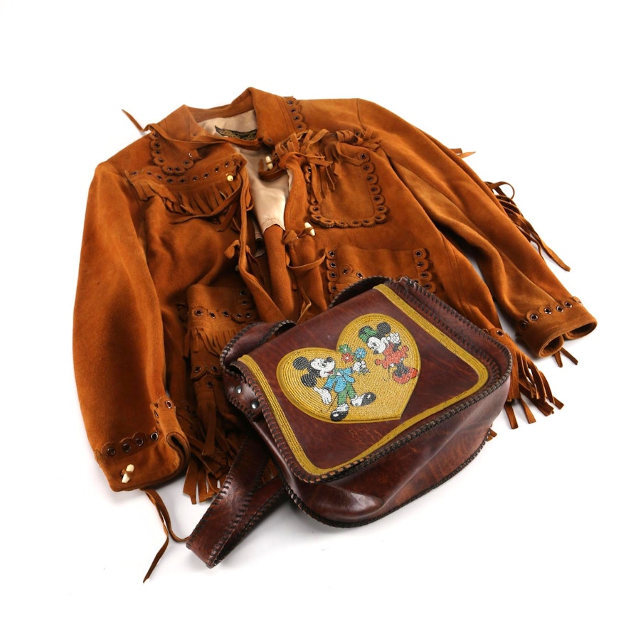 Vintage Jacket and Disney Handbag