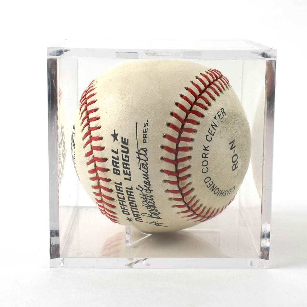 Signed Hank Aaron Official American League Baseball