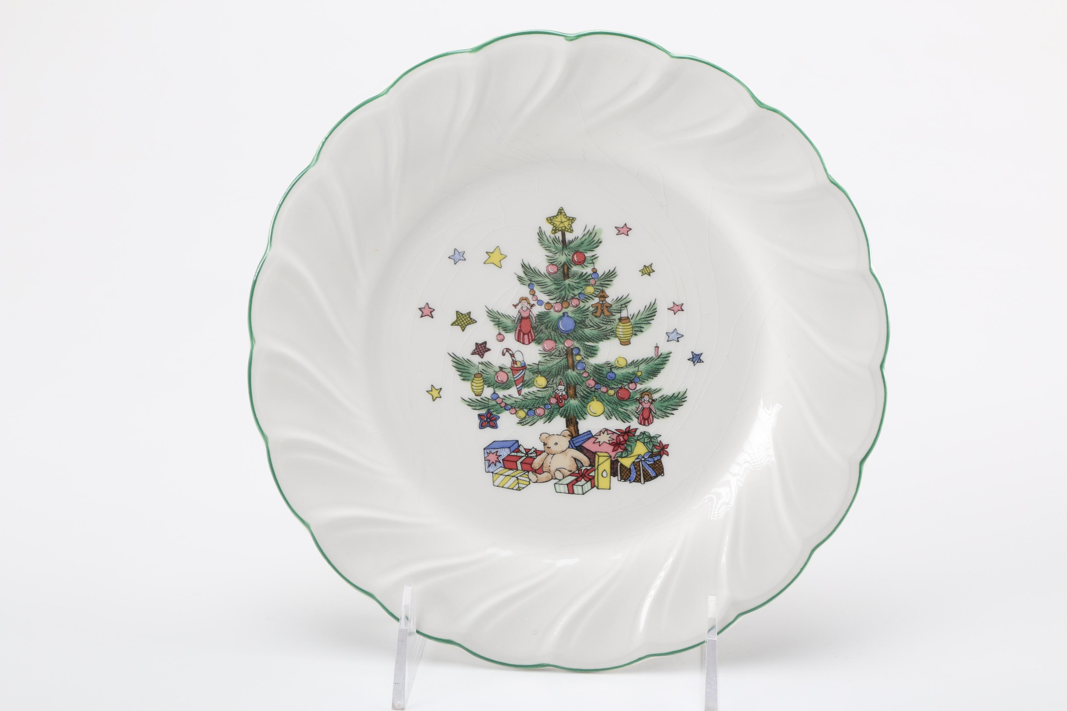 "Happy Holidays" Salad Plates by Nikko