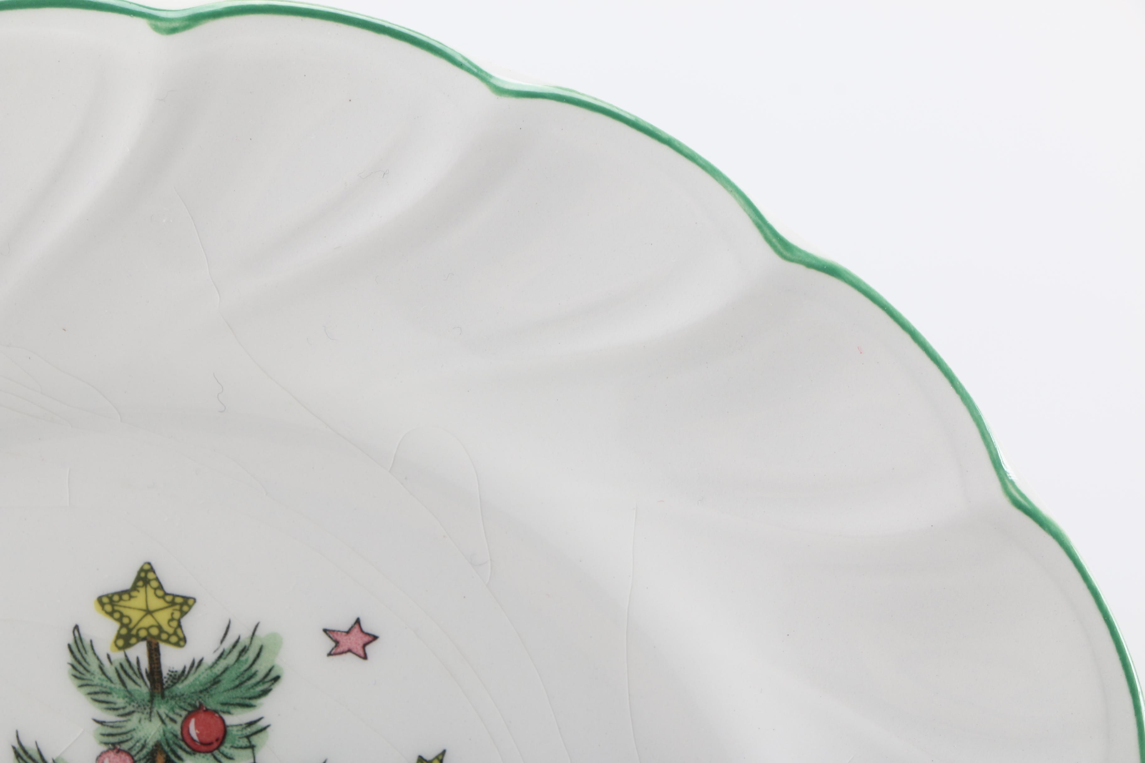 "Happy Holidays" Salad Plates by Nikko