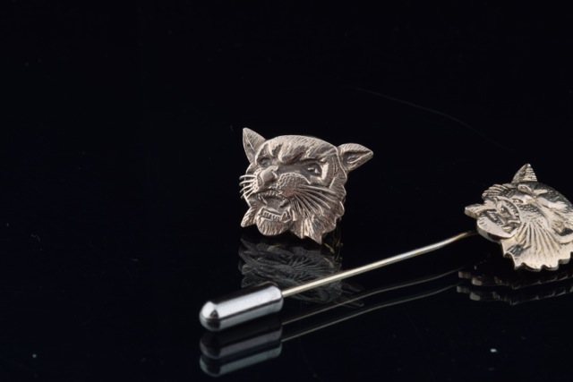 Wildcat Pins Made From Dental Gold