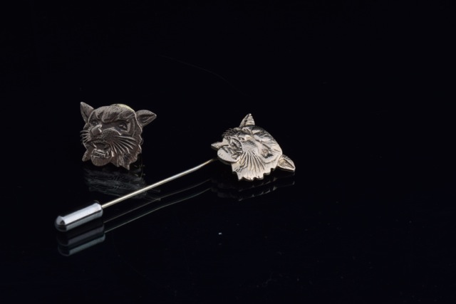 Wildcat Pins Made From Dental Gold