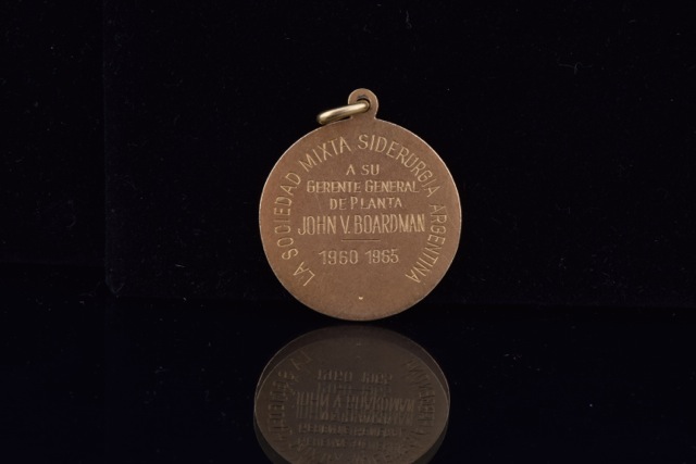 18K Yellow Gold "Manuel N Savio" Medallion