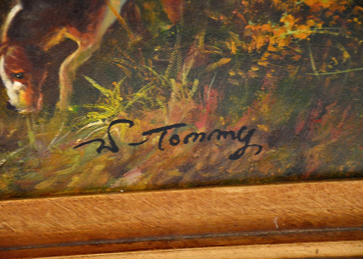 Oil Painting of British Fox Hunt