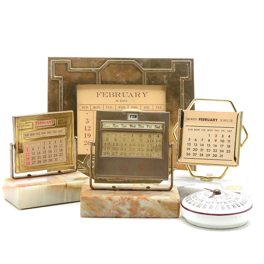 Collection of Vintage Perpetual Calendars