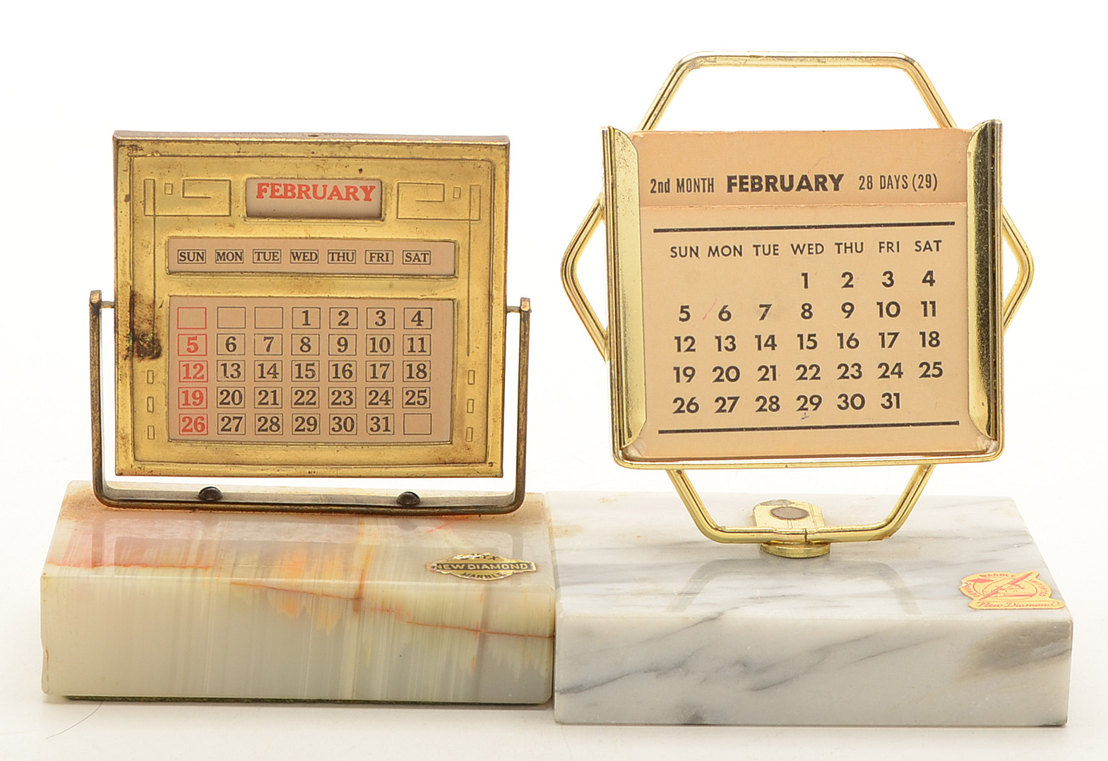Collection of Vintage Perpetual Calendars