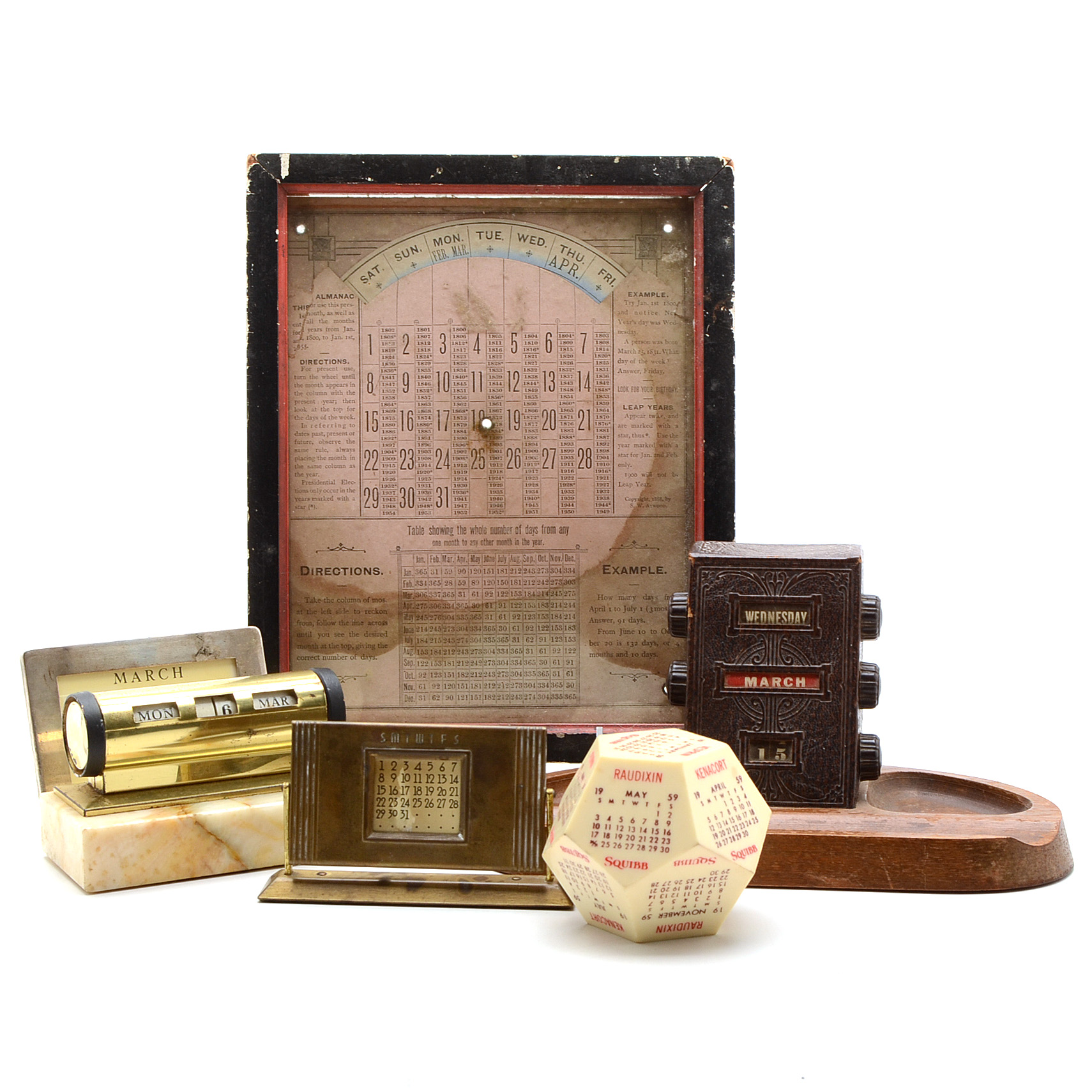 Collection of Vintage Perpetual Calendars