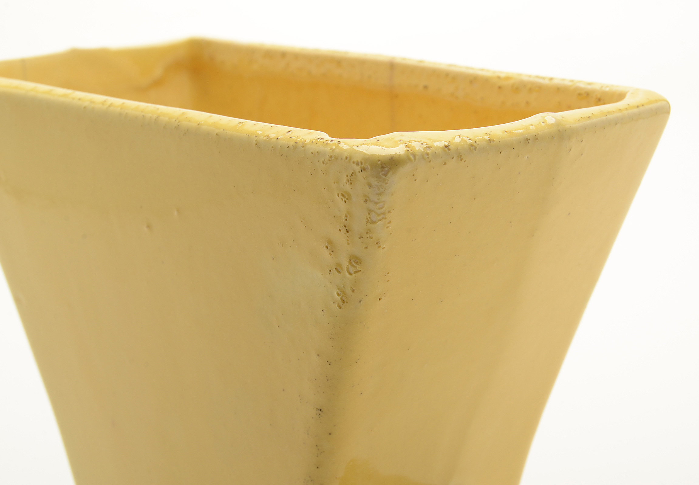 Yellow Art Deco Style McCoy Vase