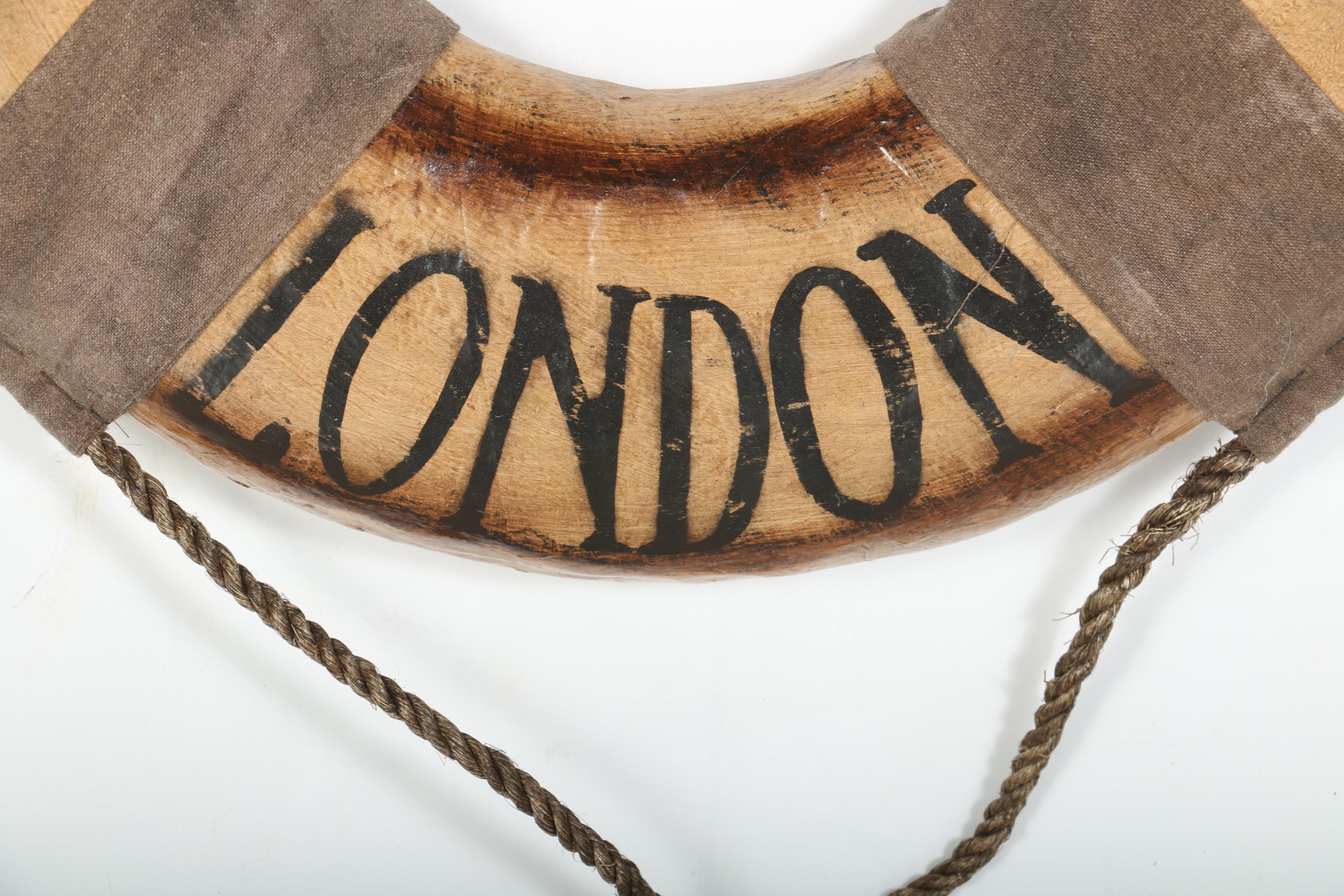 Faux Titanic Life Preserver Decor