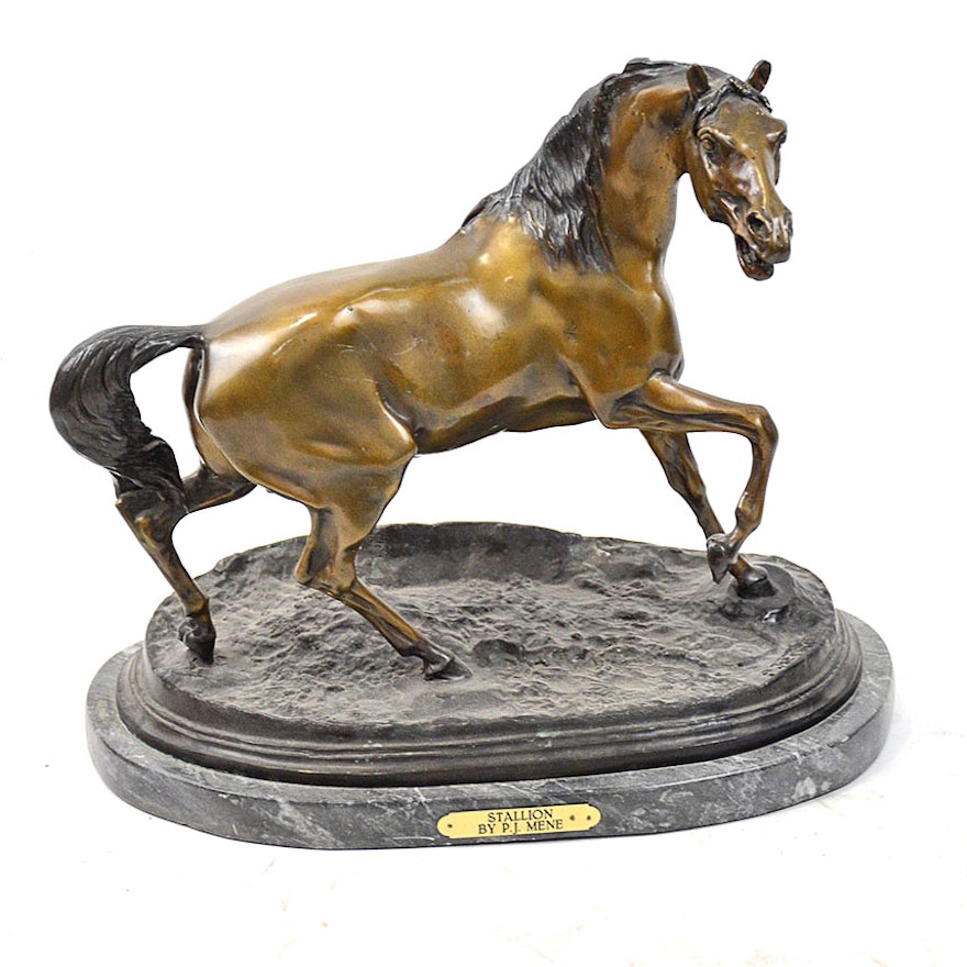 Reproduction Bronze After PJ Mene "Stallion"
