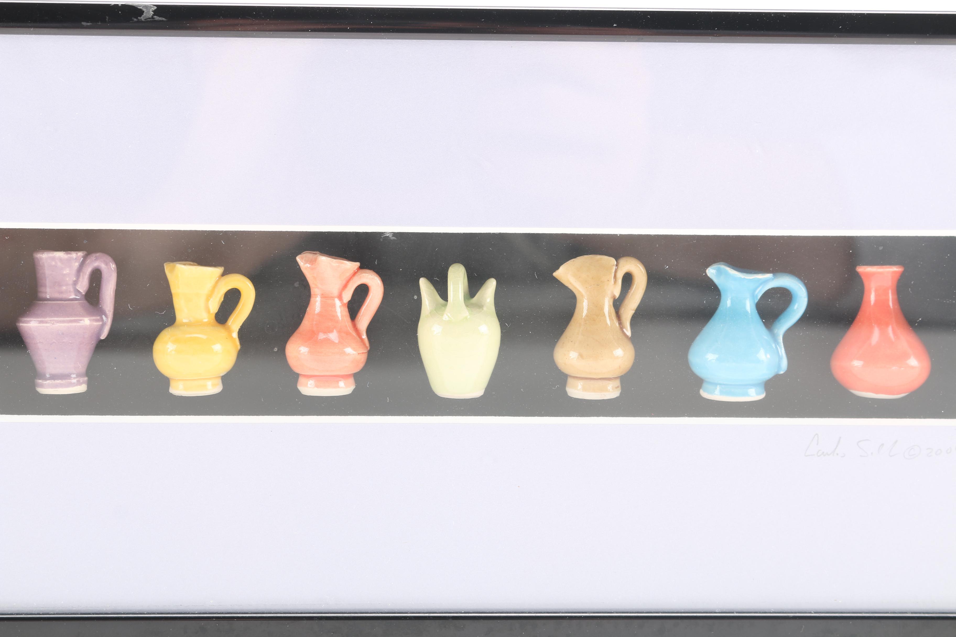 Carlos Silva Framed Miniature Jars