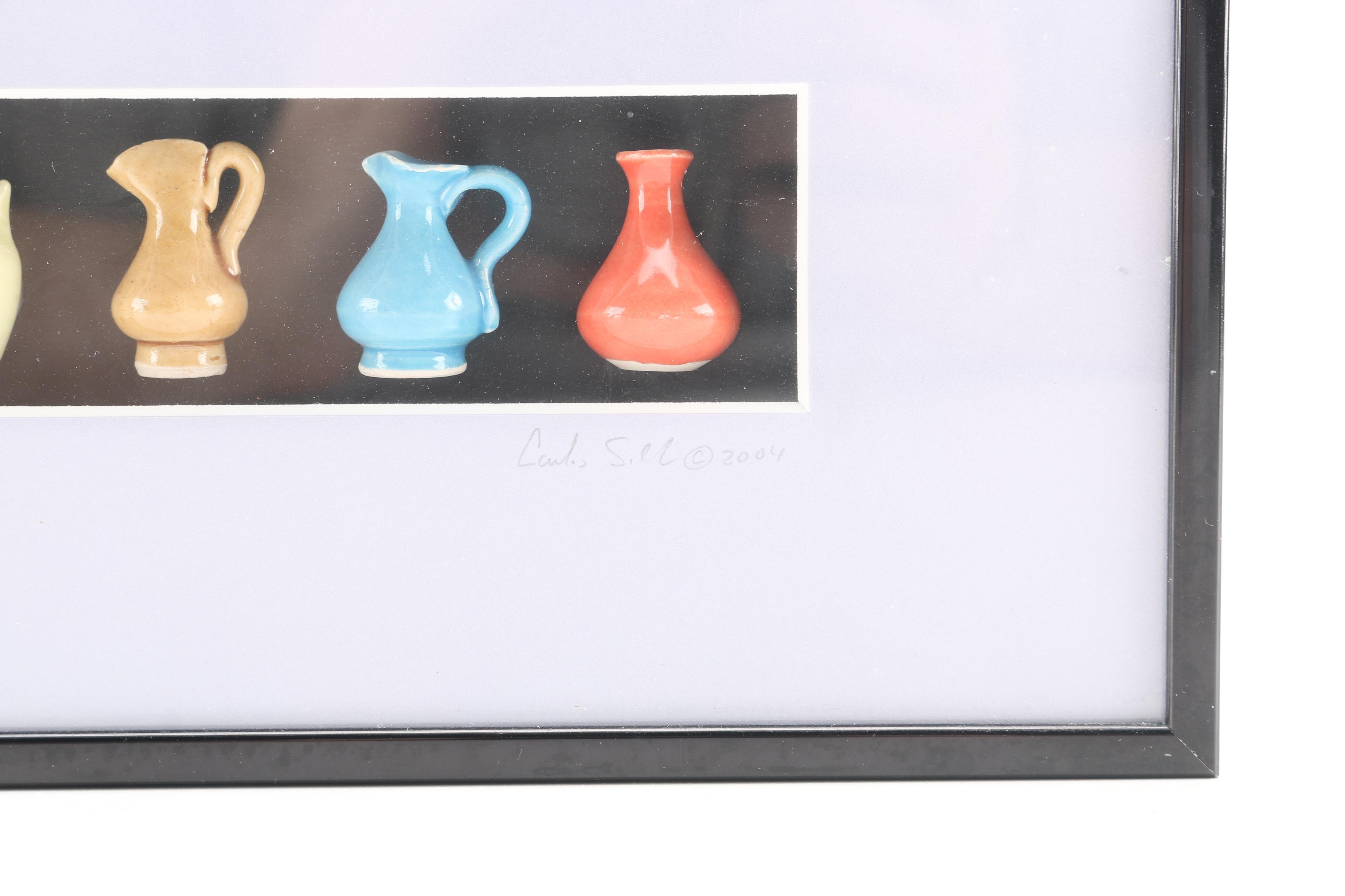 Carlos Silva Framed Miniature Jars