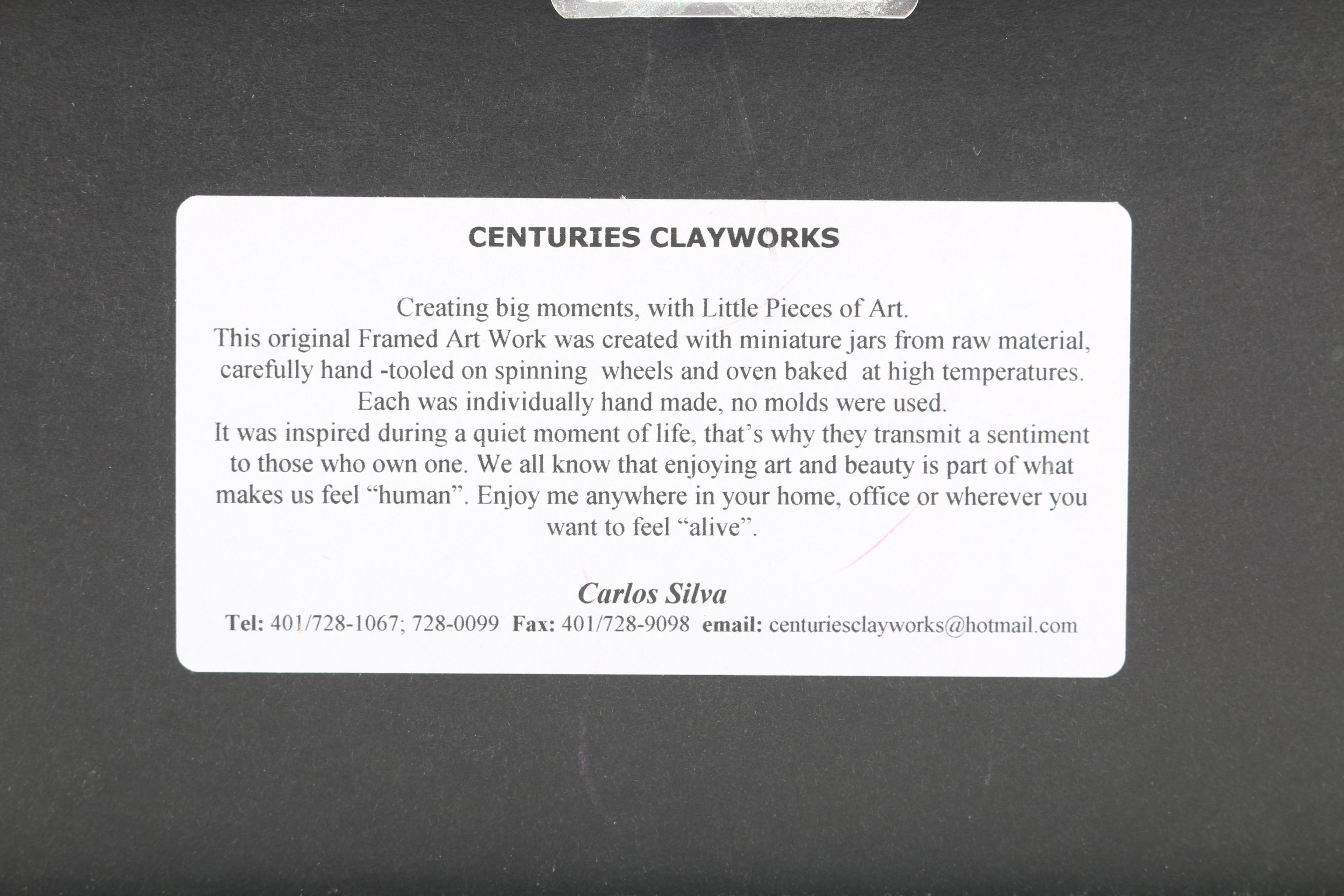 Carlos Silva Framed Miniature Jars