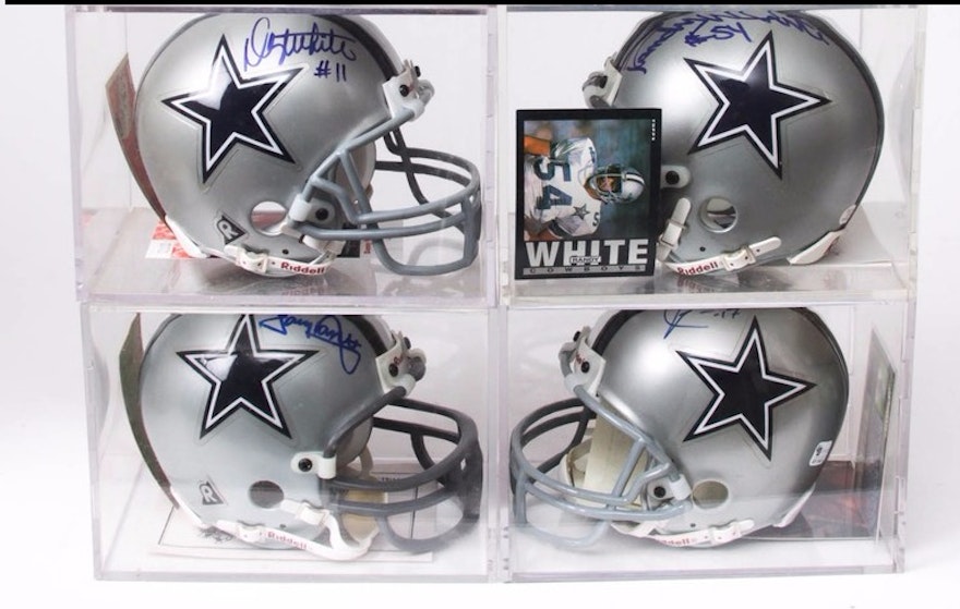 Dallas Cowboys Autographed Miniature Helmets