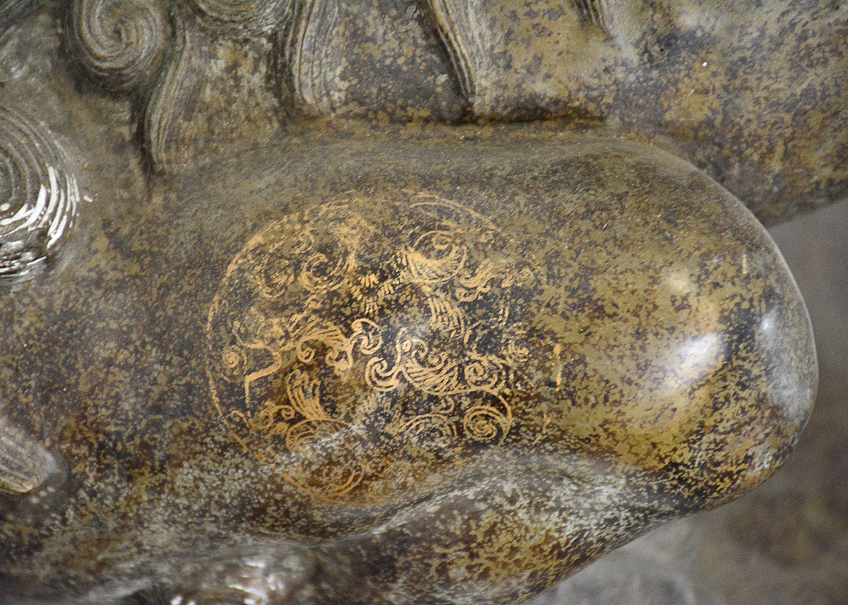 Antique Bronze Guardian Lion  Statue