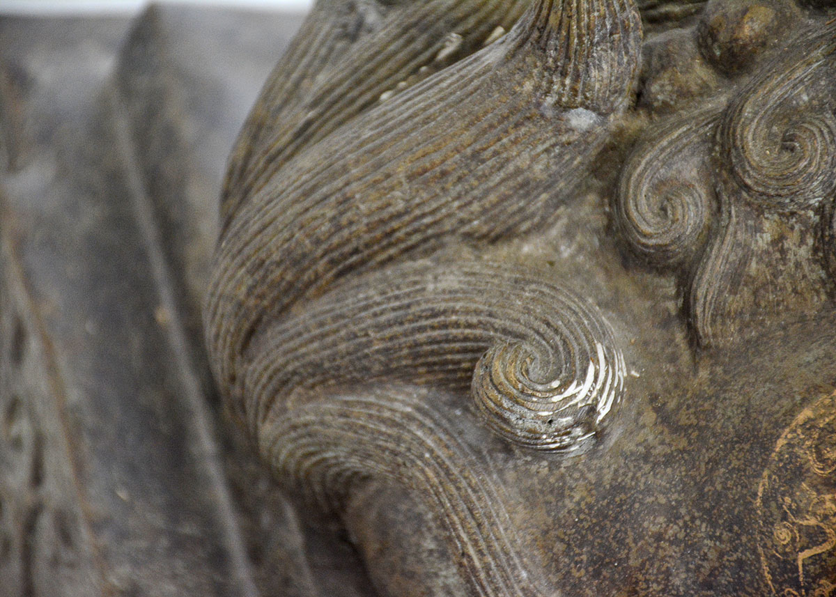 Antique Bronze Guardian Lion  Statue