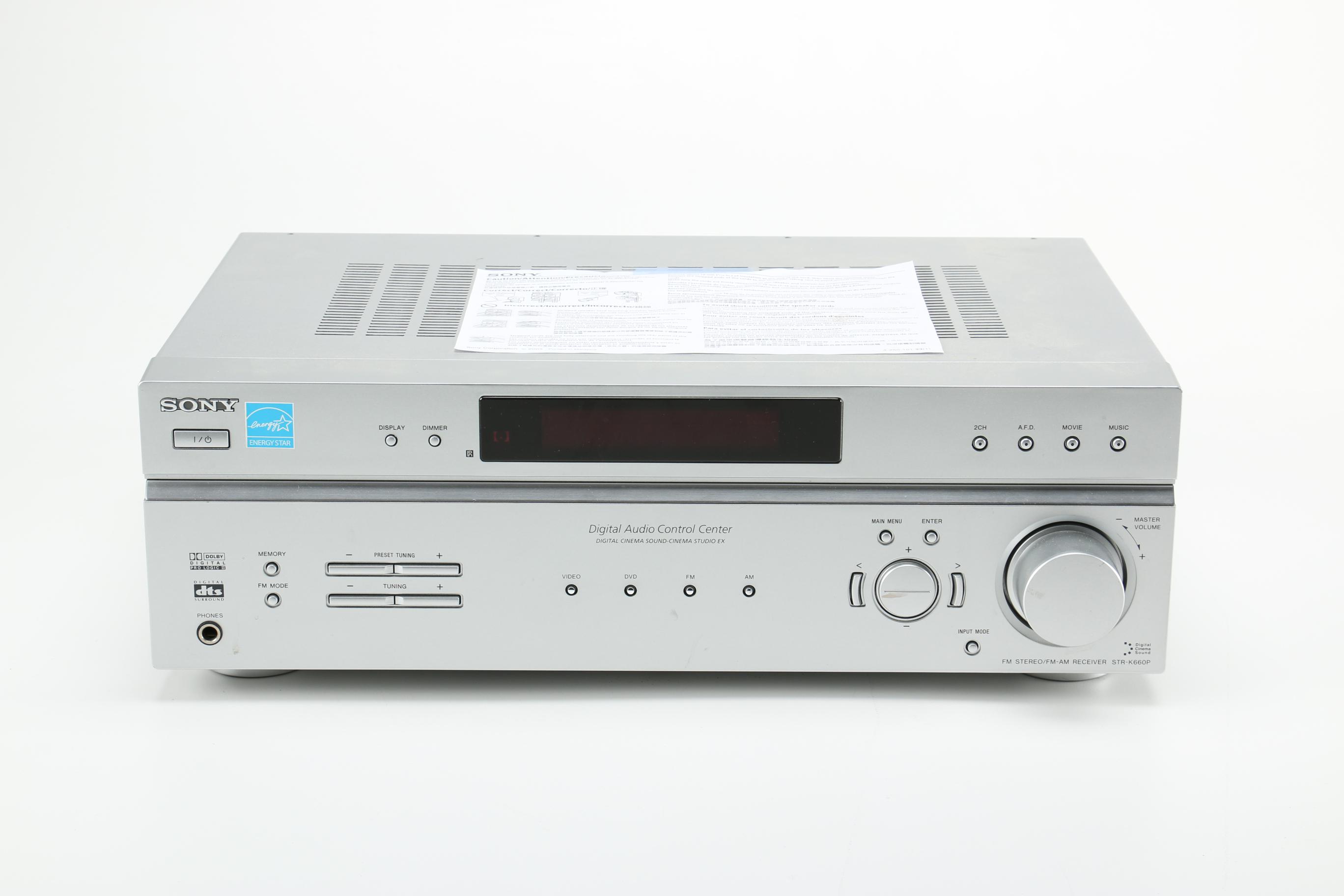 Sony Digital Audio Control Center and Speakers