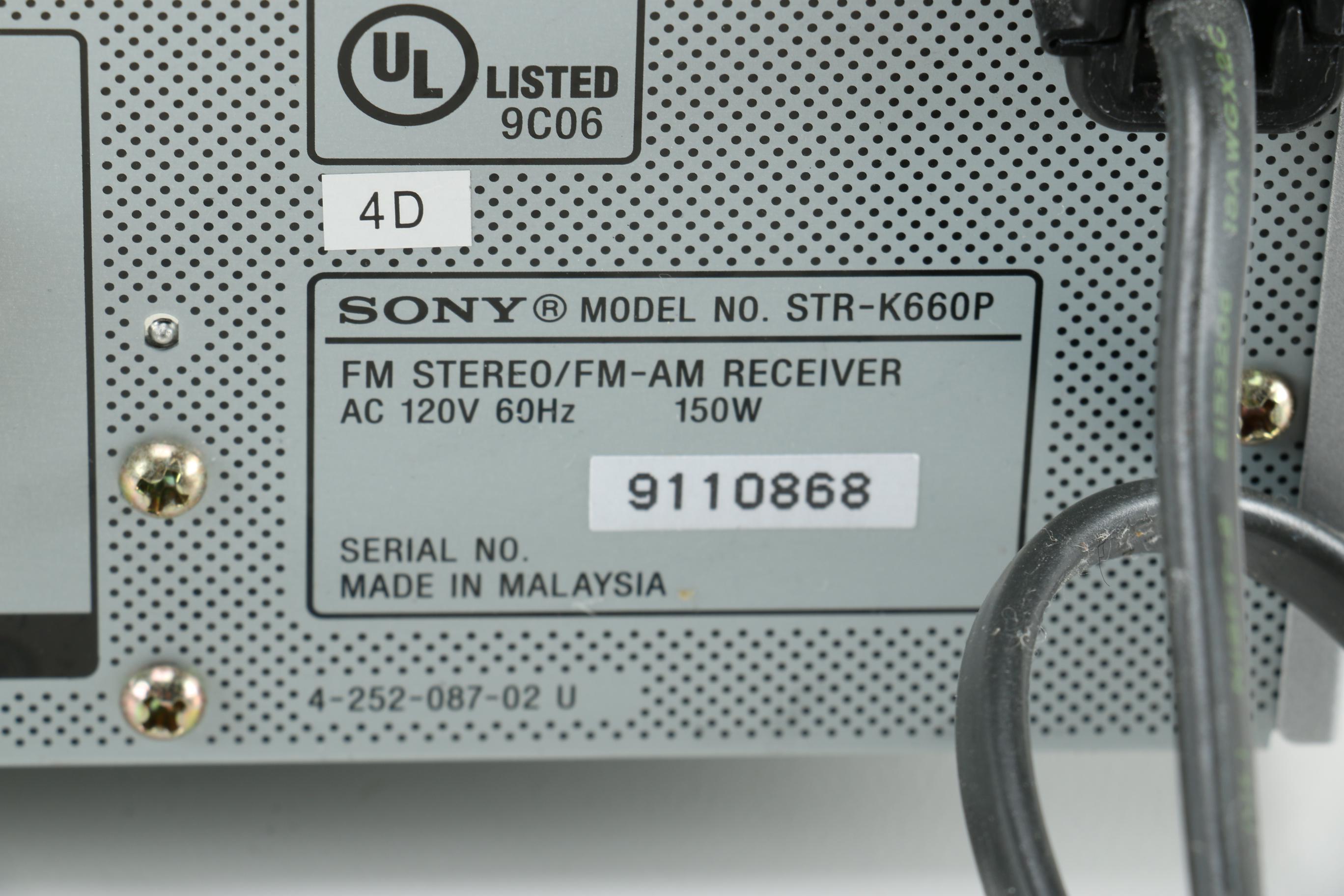 Sony Digital Audio Control Center and Speakers