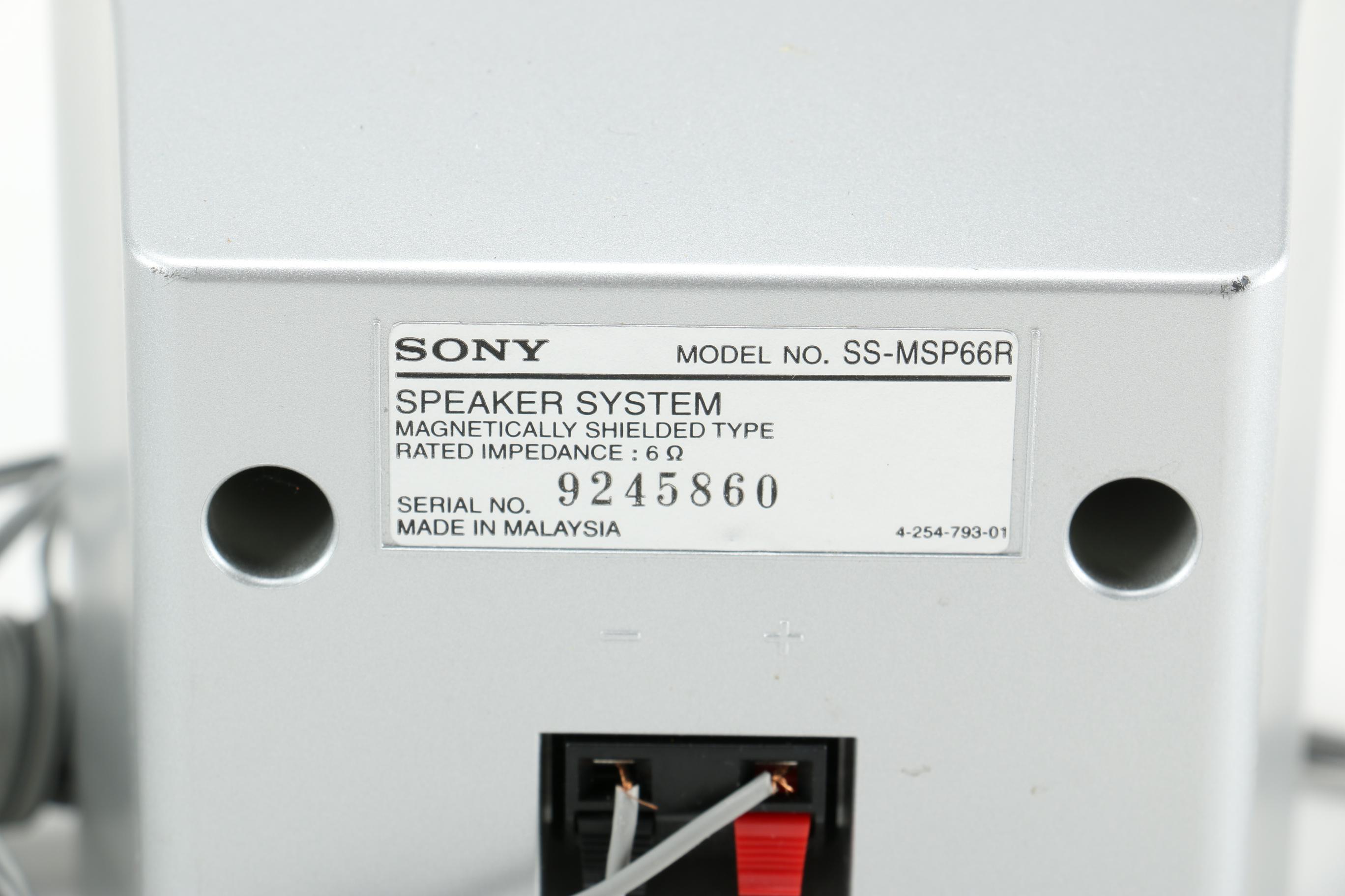 Sony Digital Audio Control Center and Speakers