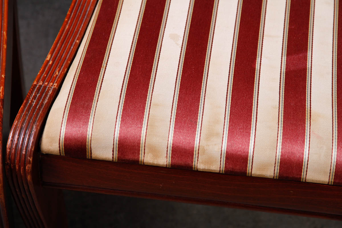 Vintage Federal Style Dining Table With Tell City Chairs