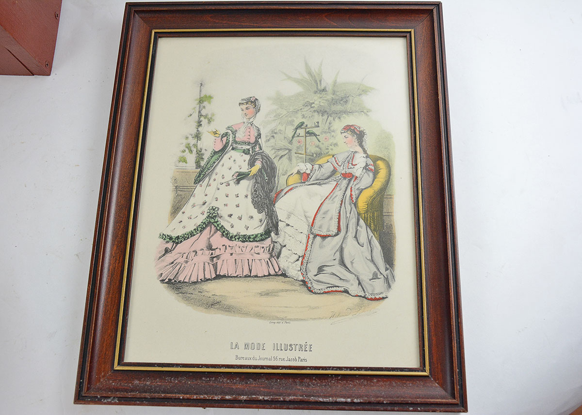 La Mode Illustree Hand Colored Engraving