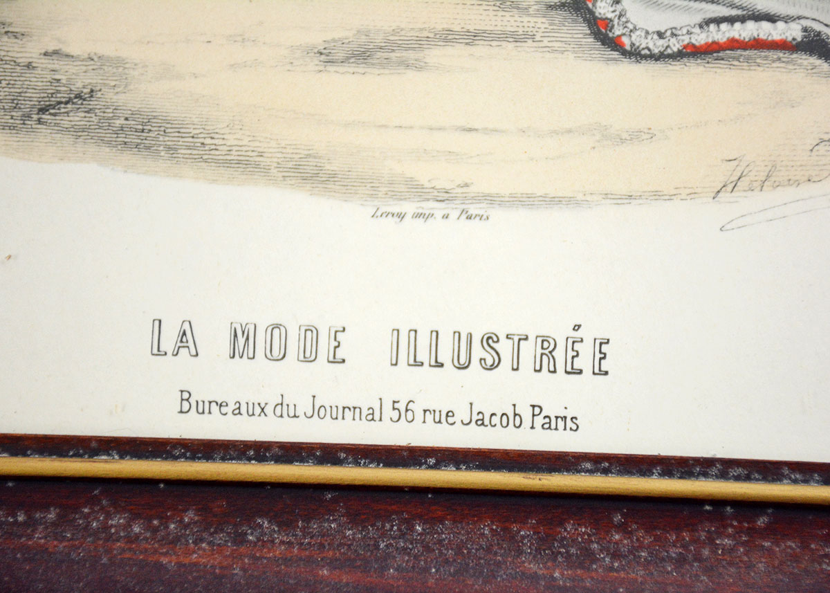 La Mode Illustree Hand Colored Engraving