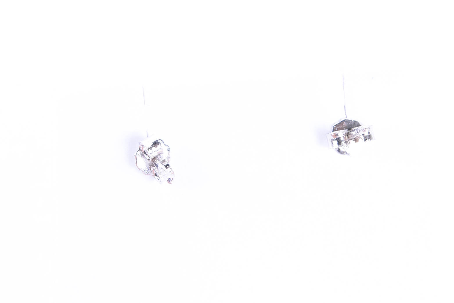 Sterling Silver Studs with Irradiated Diamonds