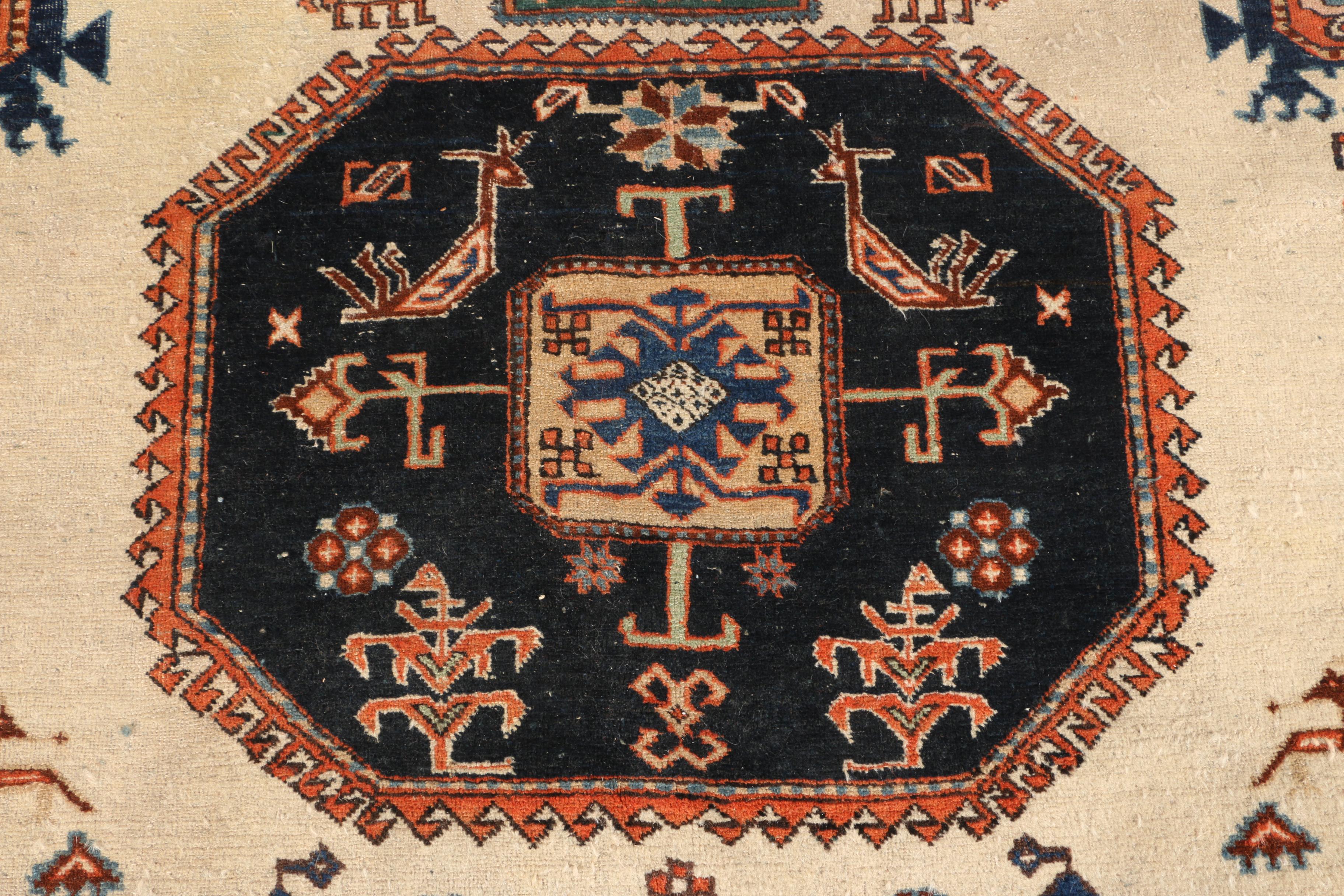 Hand Knotted Kazak Area Rug
