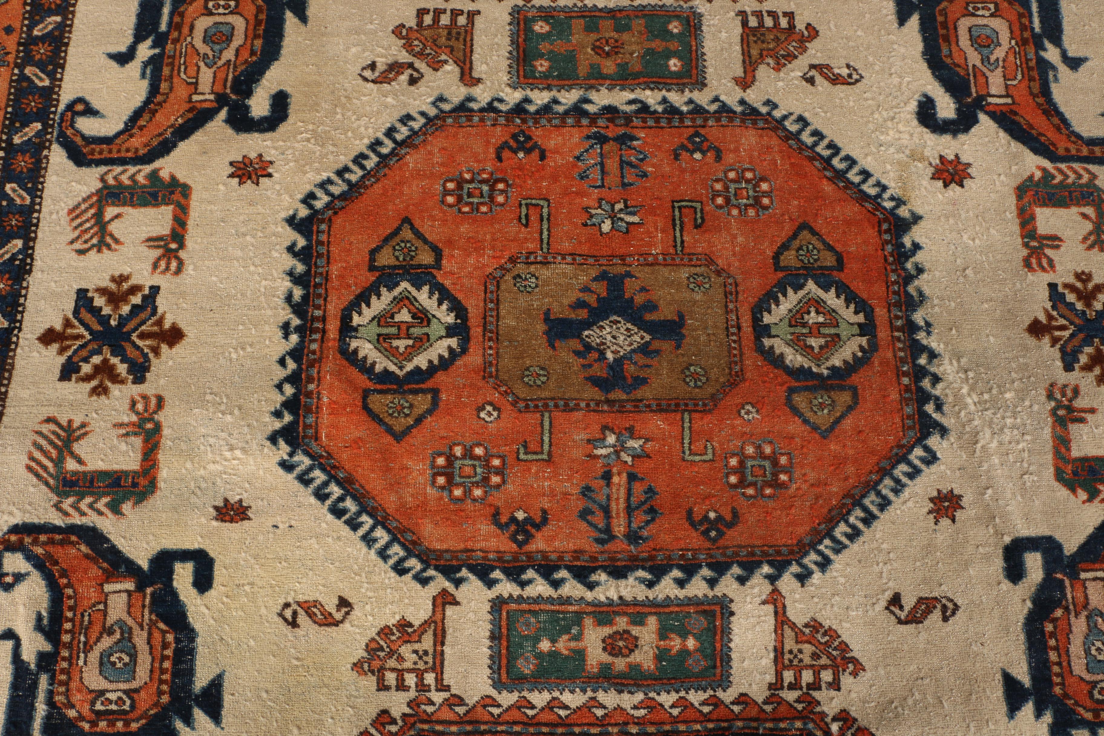Hand Knotted Kazak Area Rug