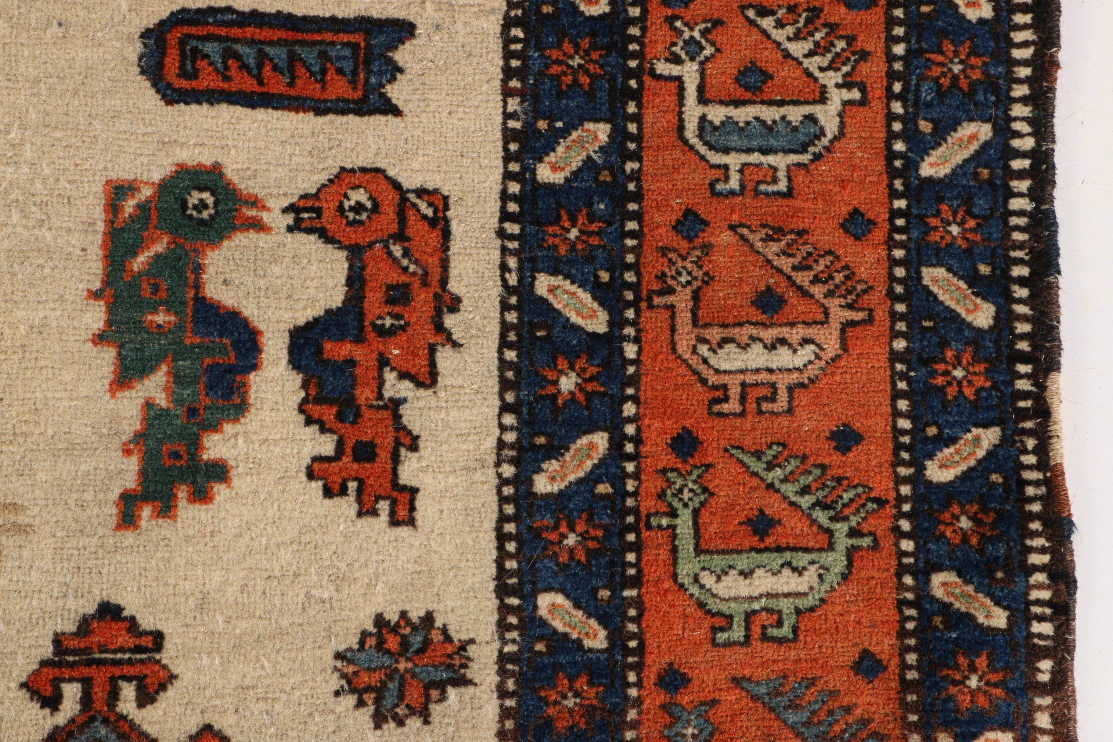 Hand Knotted Kazak Area Rug