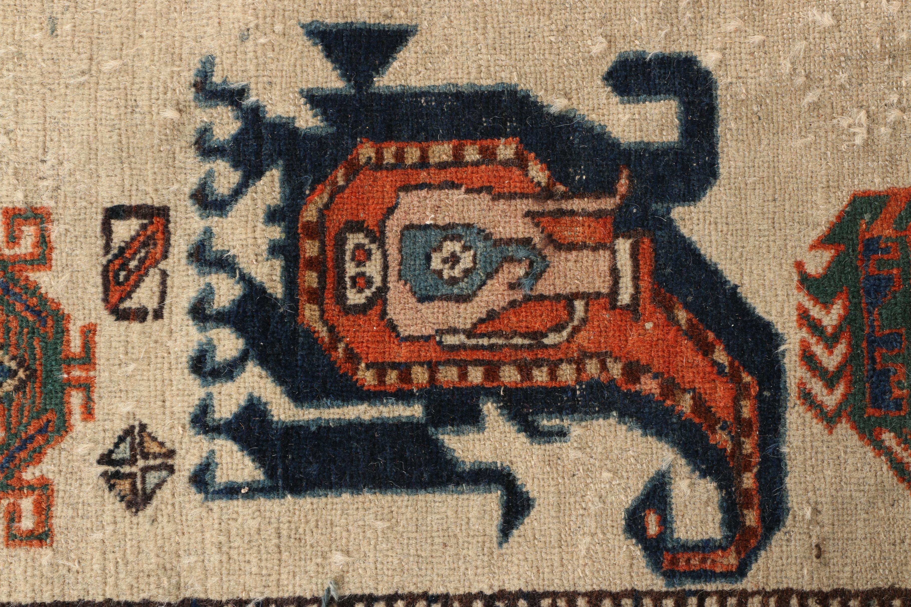 Hand Knotted Kazak Area Rug