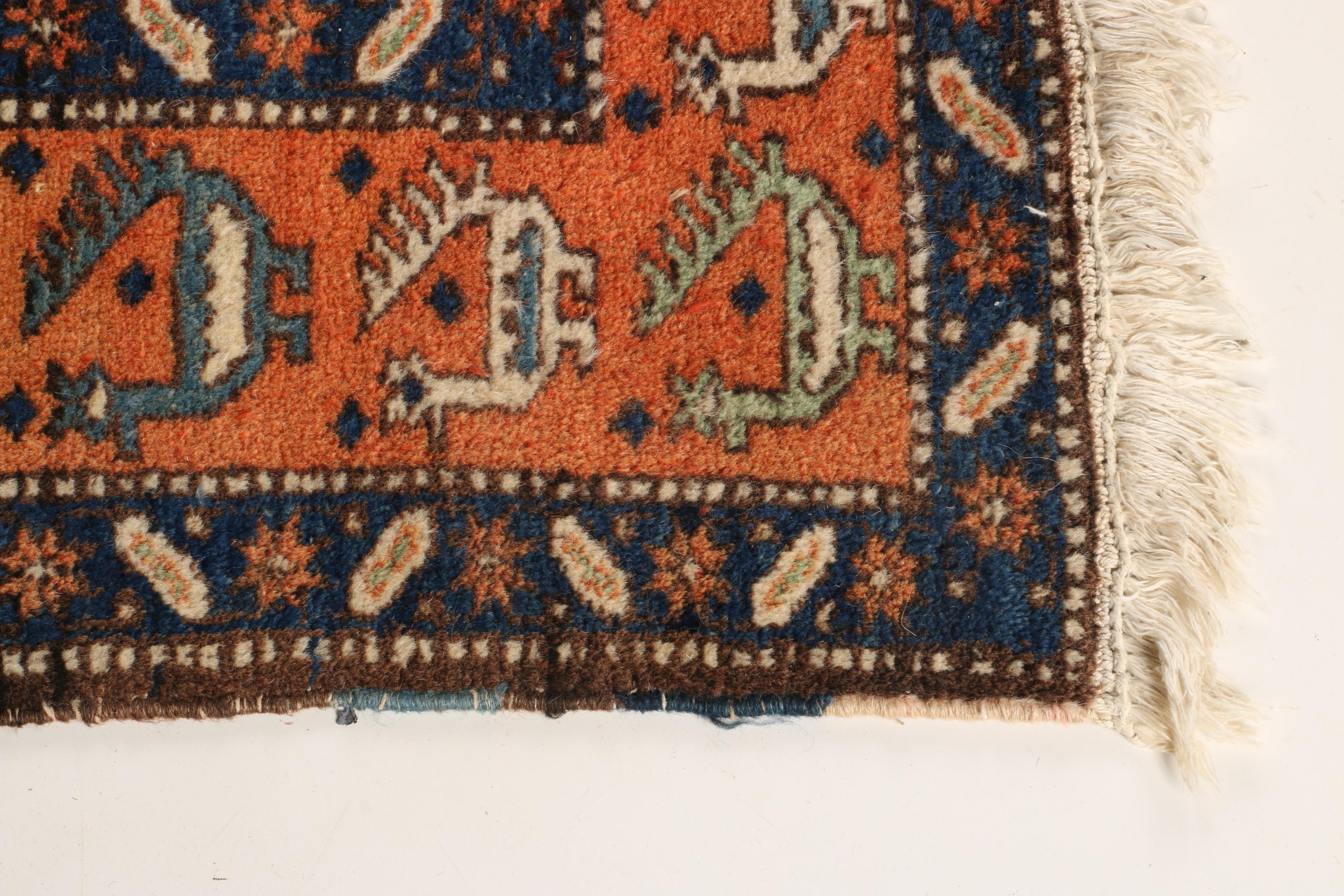 Hand Knotted Kazak Area Rug