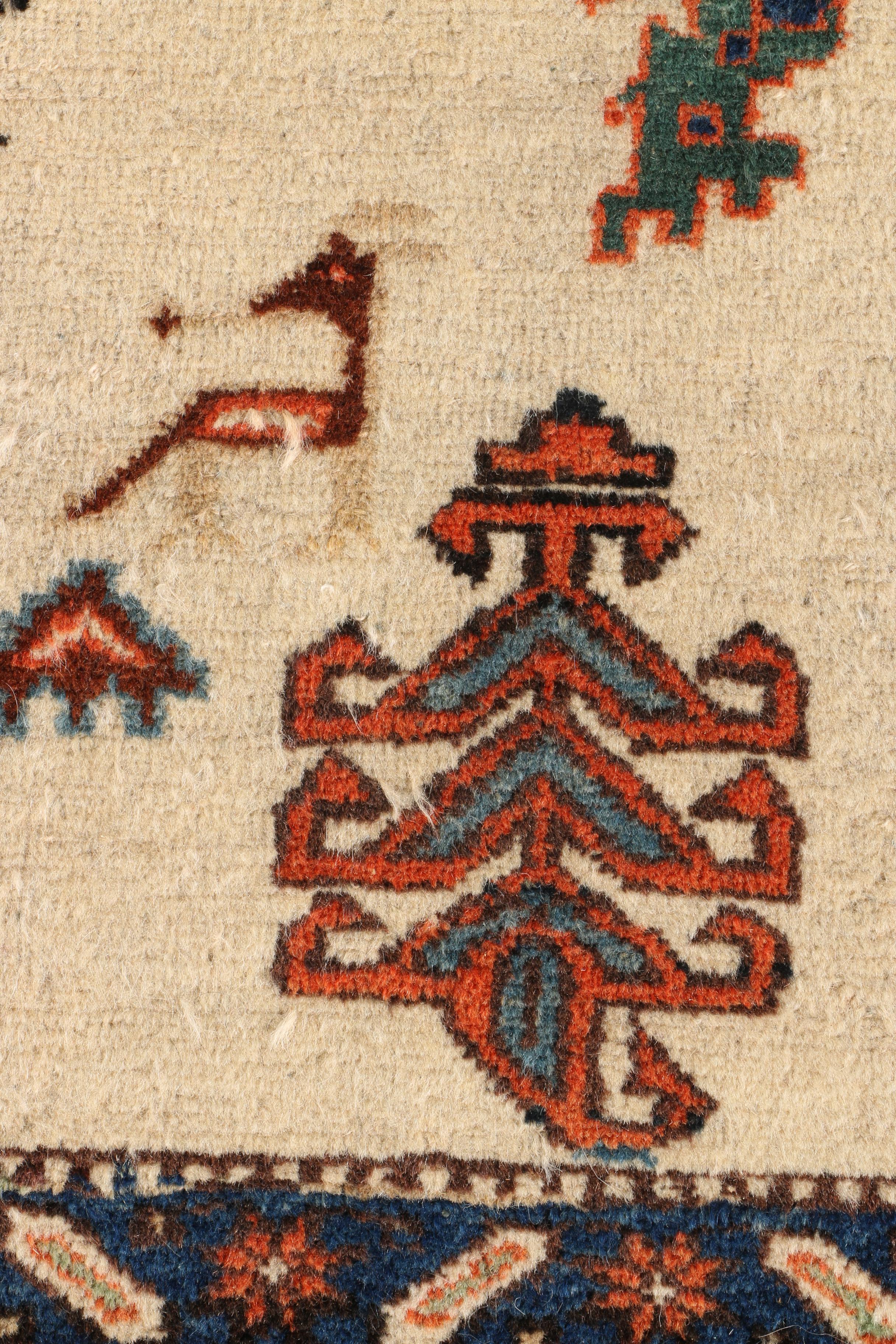 Hand Knotted Kazak Area Rug