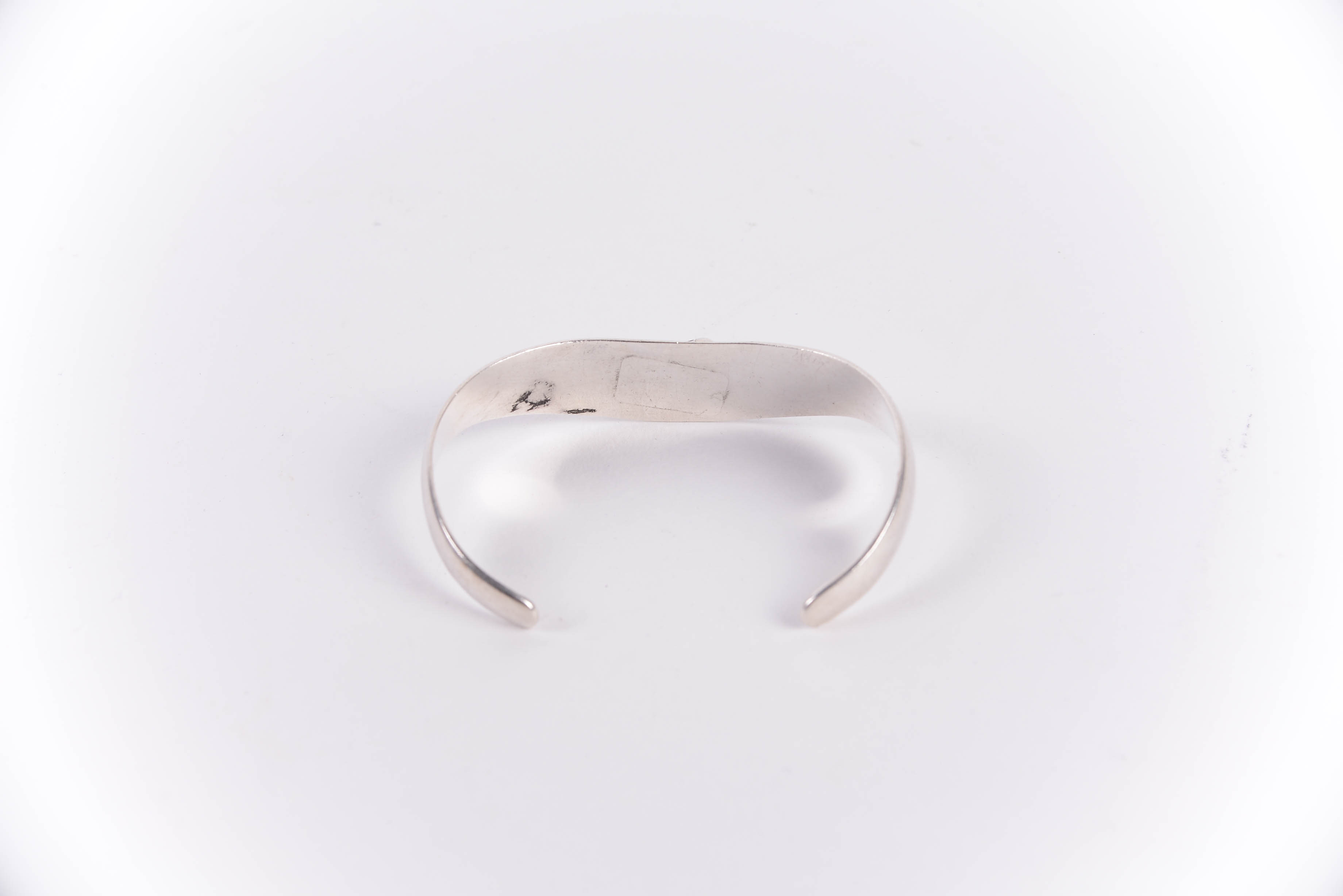 Sterling Silver Cuff with Black Onyx and David Sigal Smoky Quartz Pendant